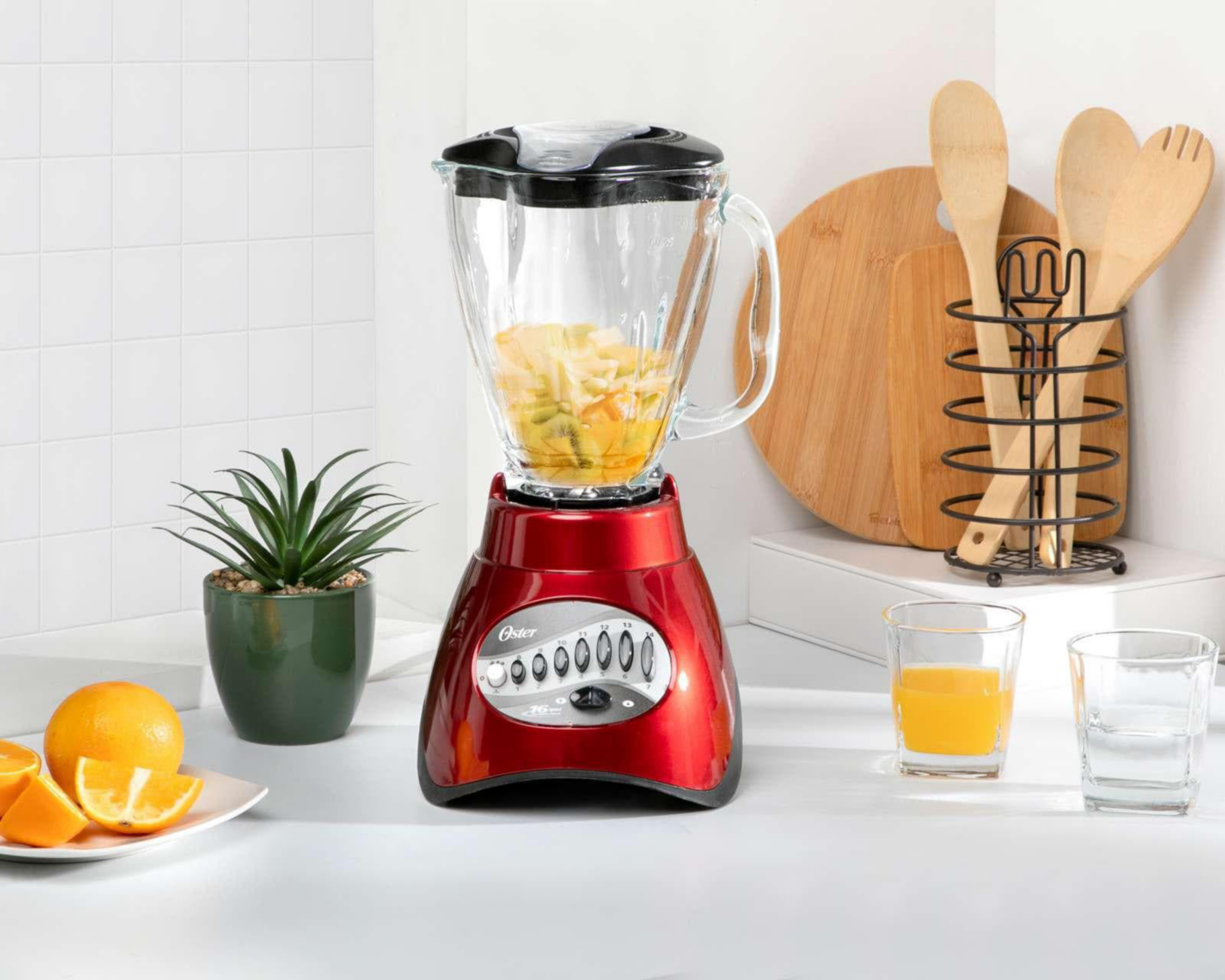 Licuadora Oster 16 Velocidades Vaso de Vidrio