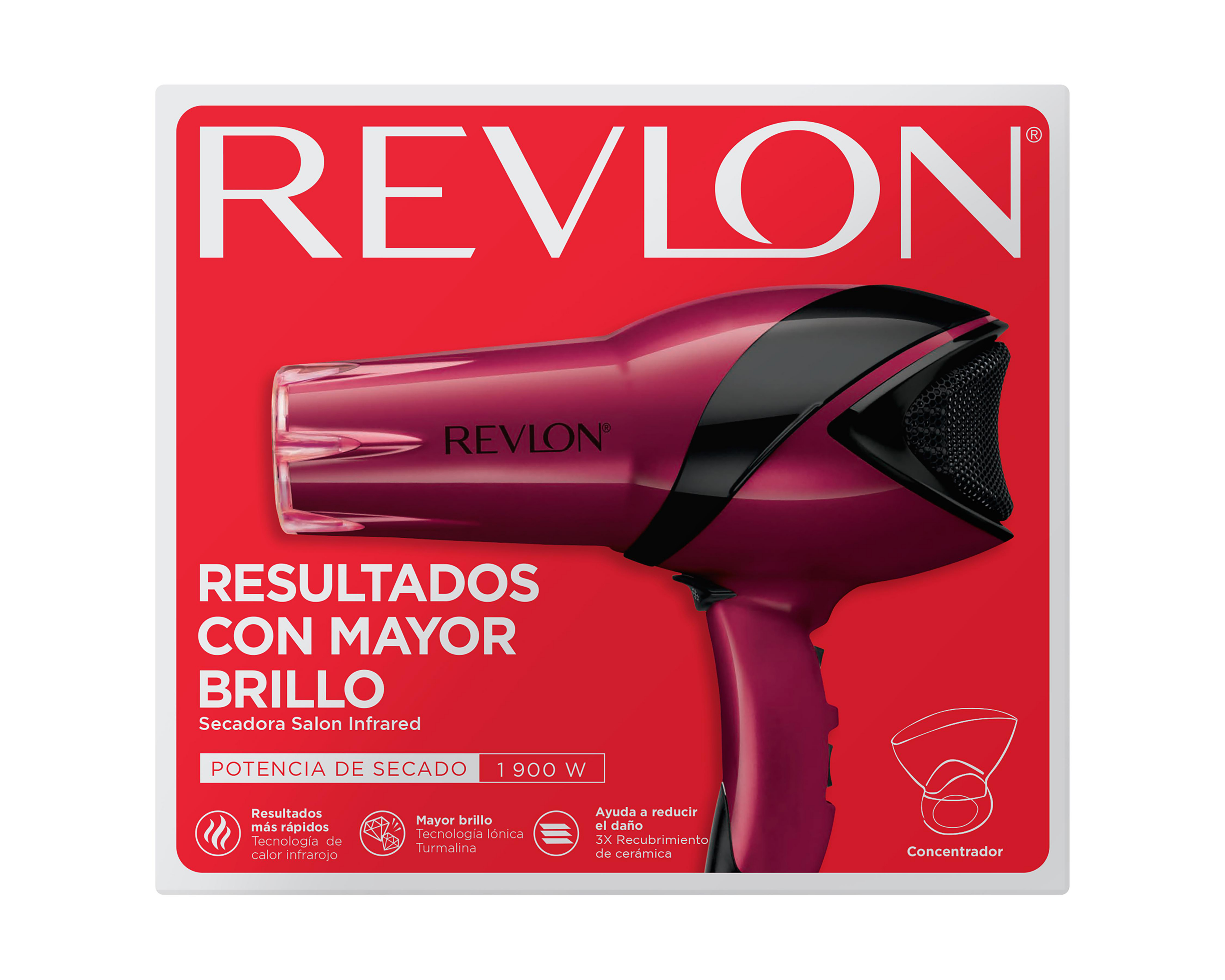 Foto 8 pulgar | Secadora de Cabello Revlon Volumzer Turbo 2 Velocidades