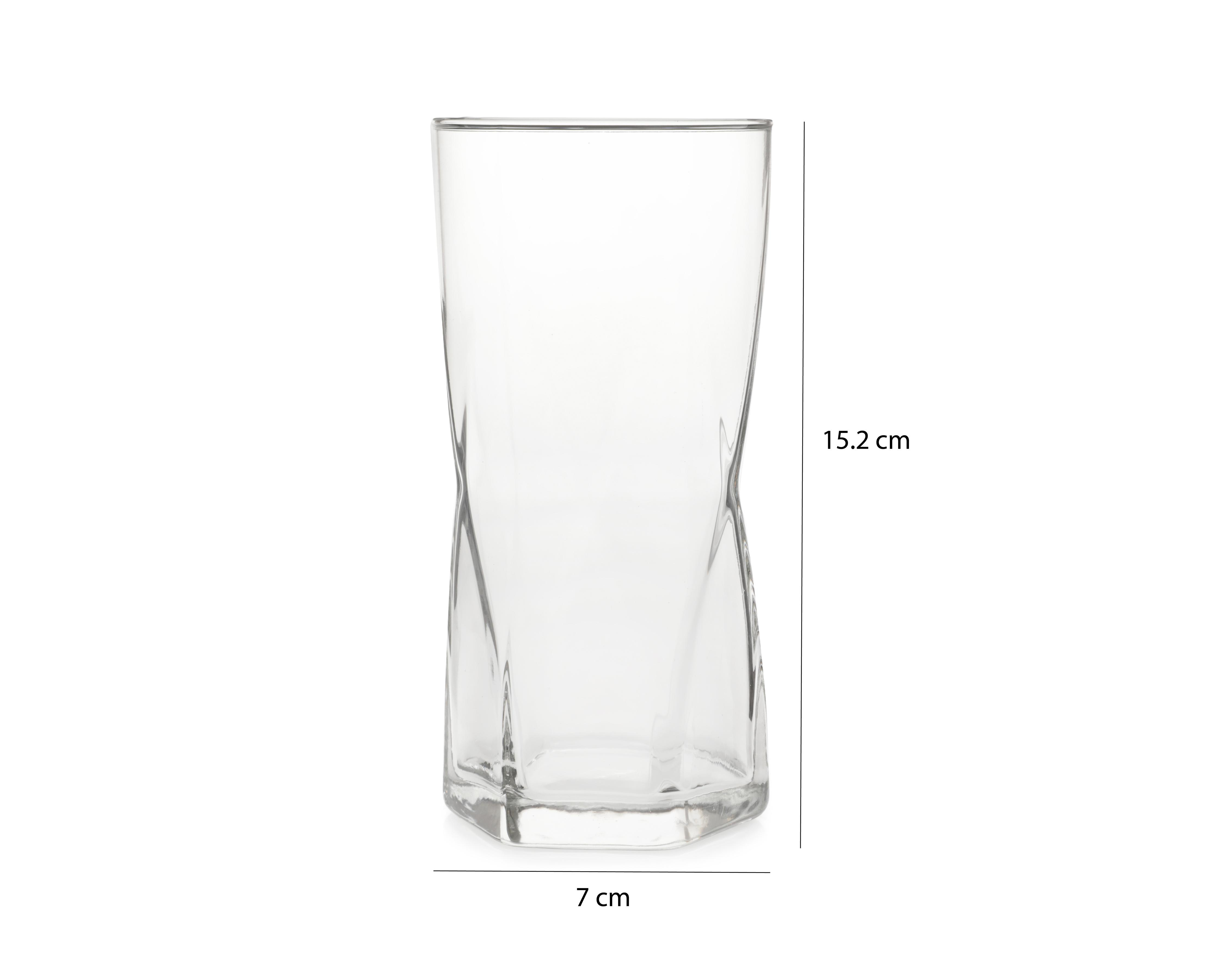 Foto 5 | Vaso de Vidrio Crisa 4 Piezas