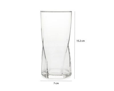 Foto 5 | Vaso de Vidrio Crisa 4 Piezas