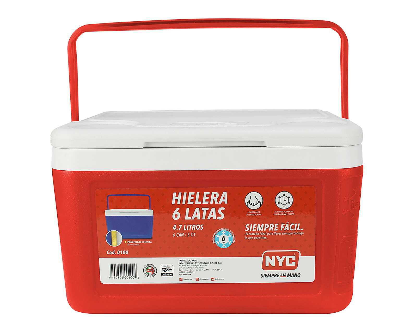 Foto 2 pulgar | Hielera NYC 4.7 L