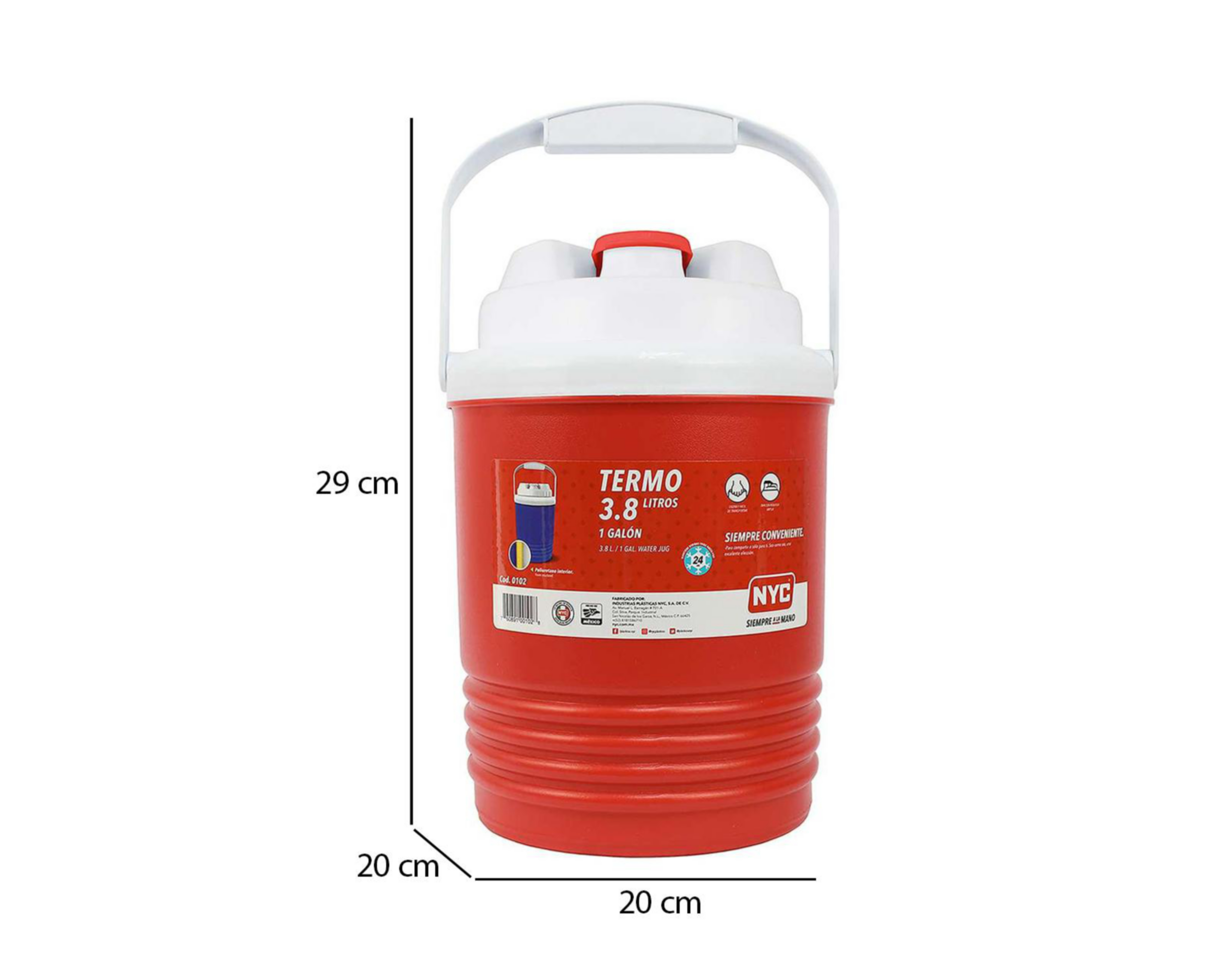 Foto 7 pulgar | Termo NYC 3.8 L