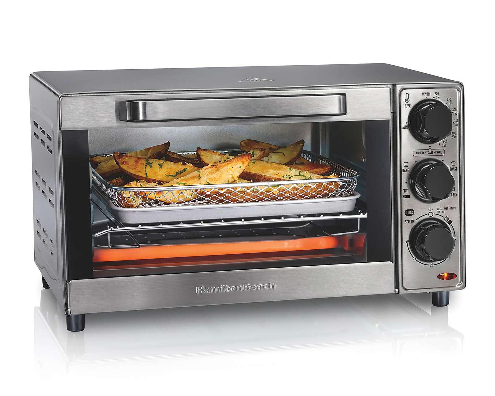 Horno Eléctrico con Freidora Hamilton Beach 4 Rebanadas