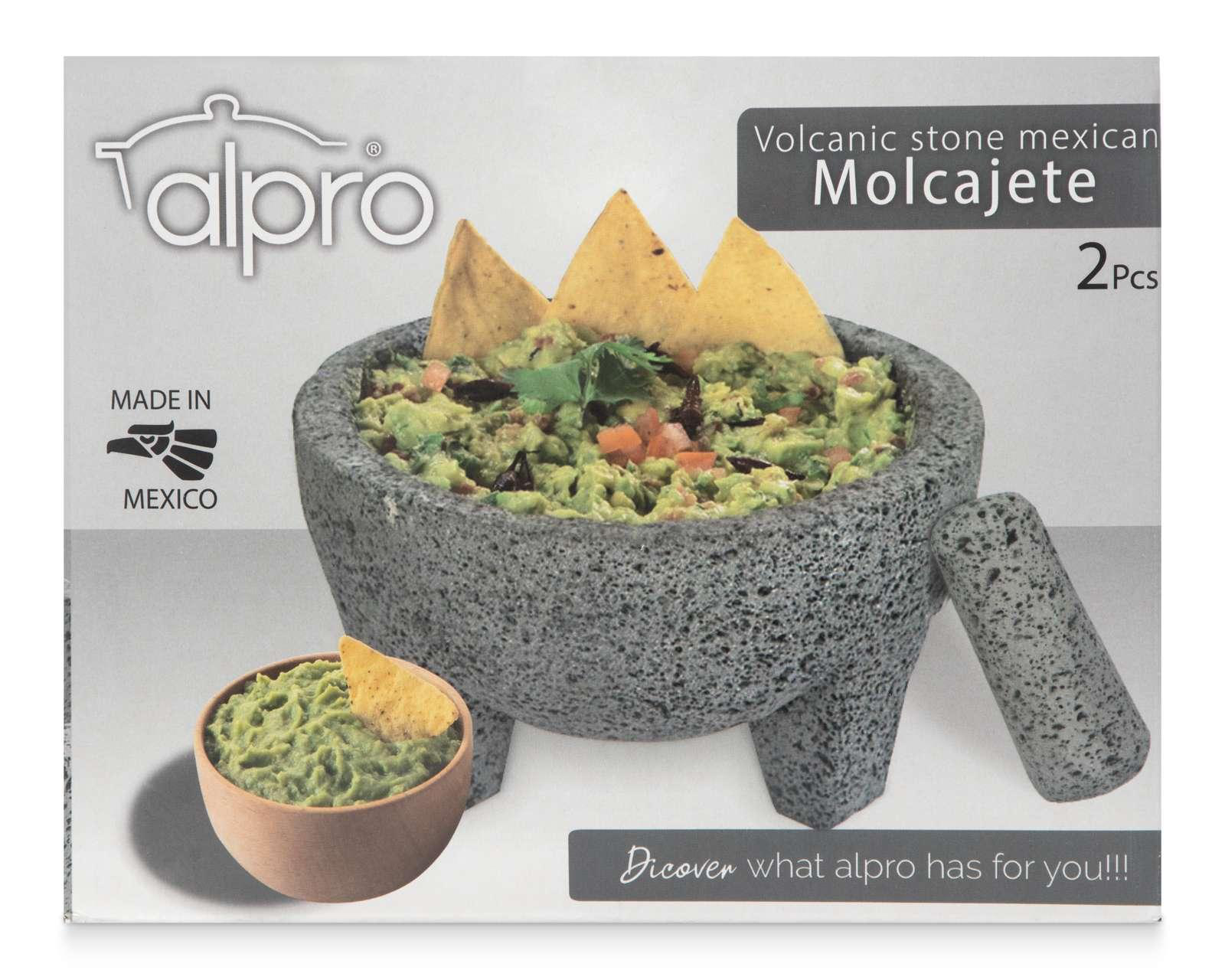 Foto 5 pulgar | Molcajete Alpro de Piedra Volcánica