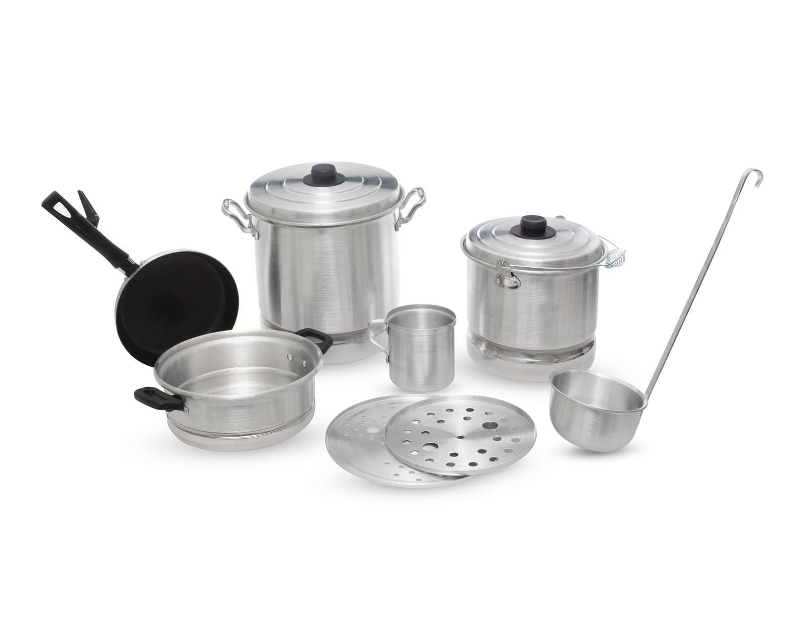 Batería de Cocina Alpro Básico 10 Piezas de Aluminio