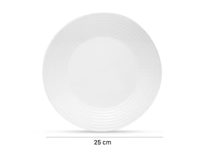 Foto 7 | Vajilla de Vidrio Blanca para 4 Personas