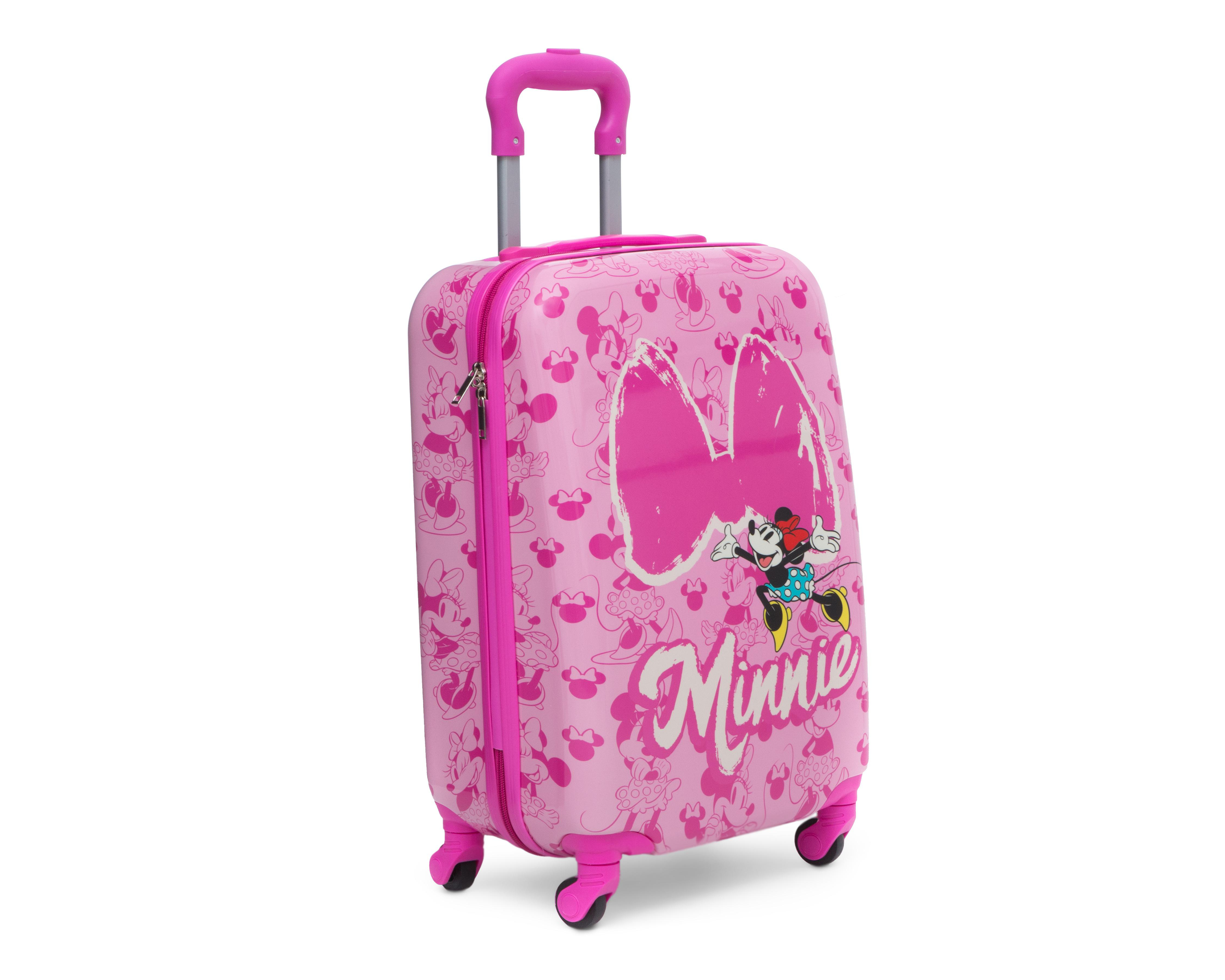 Foto 2 pulgar | Maleta con Ruedas Minnie Big Bow 21" Rosa