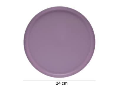 Foto 5 | Plato Plano de Plástico Morado 4 Piezas