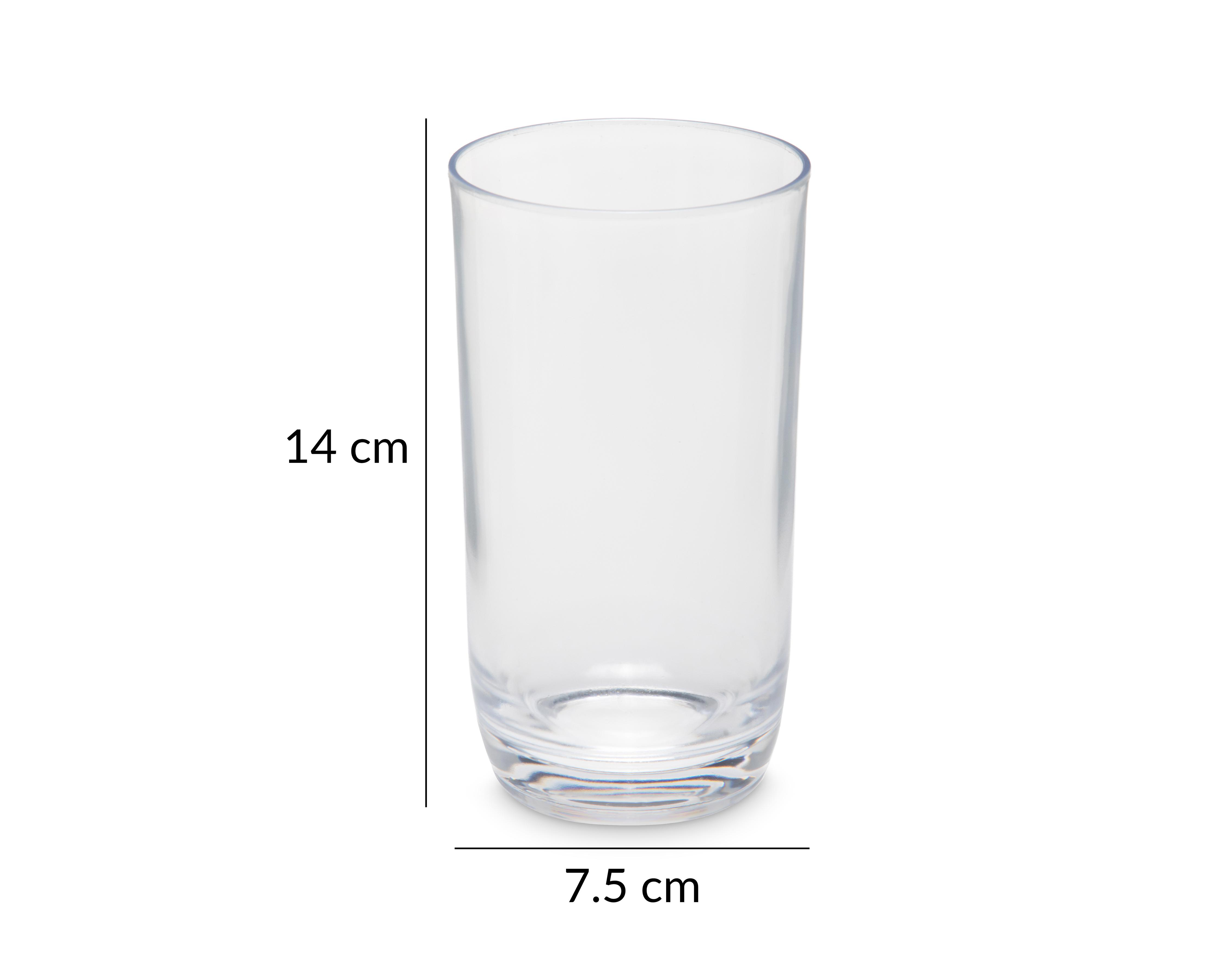 Foto 4 | Vaso de Vidrio Starhaus 4 Piezas