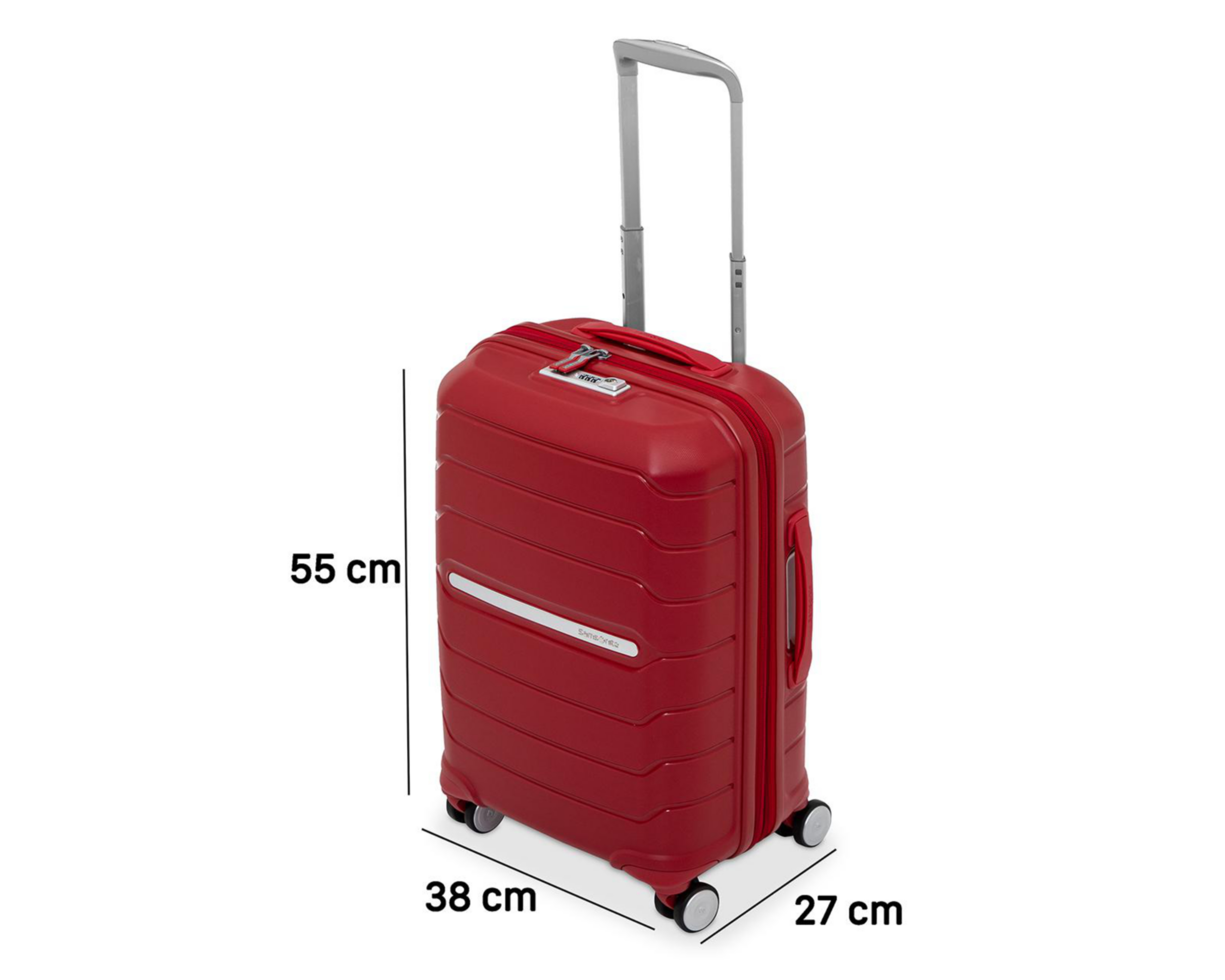 Foto 9 pulgar | Maleta con Ruedas Samsonite Octolite 20" Rojo