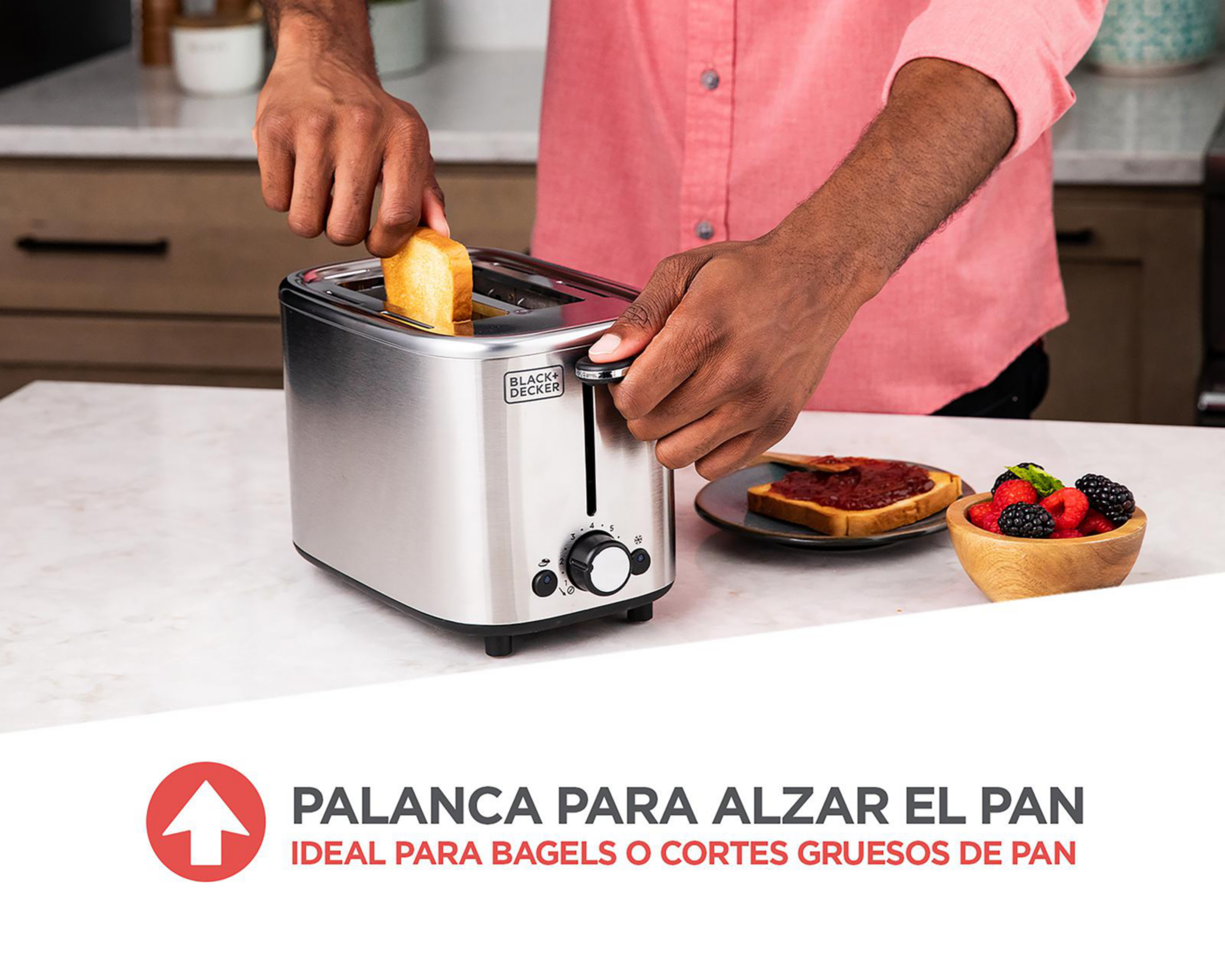 Foto 4 pulgar | Tostador Black+Decker 2 Rebanadas