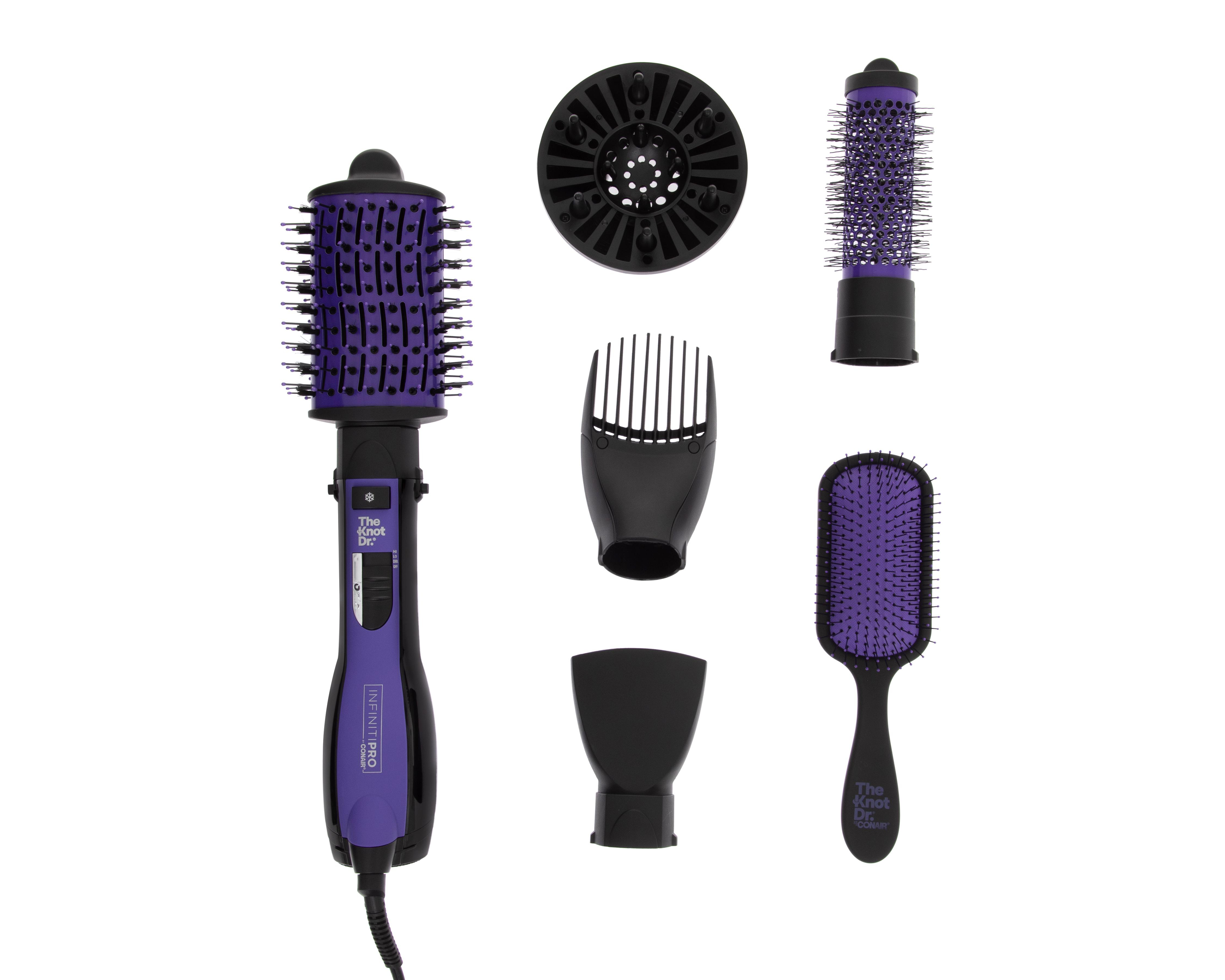 Cepillo de Cabello Eléctrico Infiniti Pro Conair BC123ES con 5 Accesorios