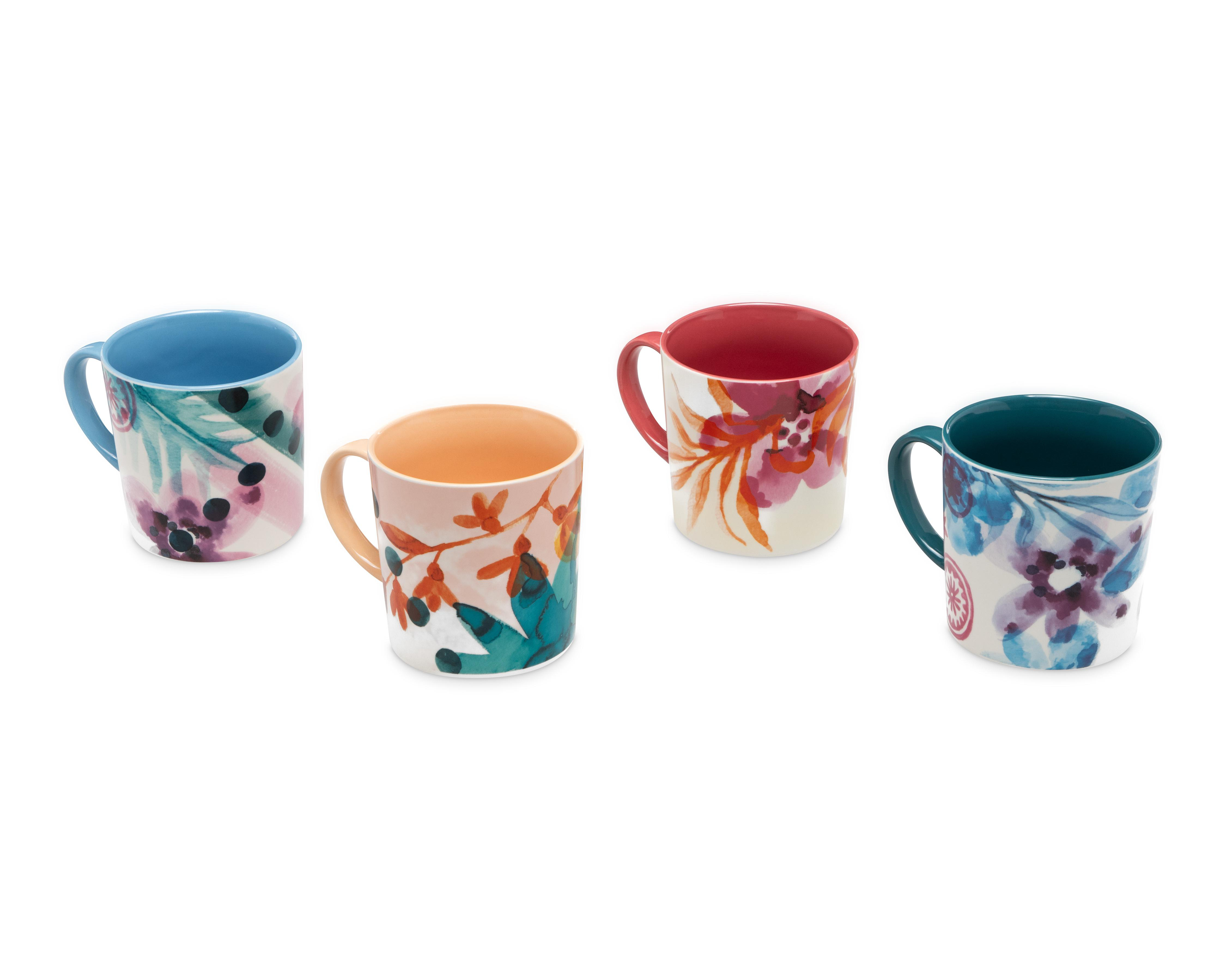 Foto 1 | Taza de Cerámica Spice By Tia Mowry 4 Piezas