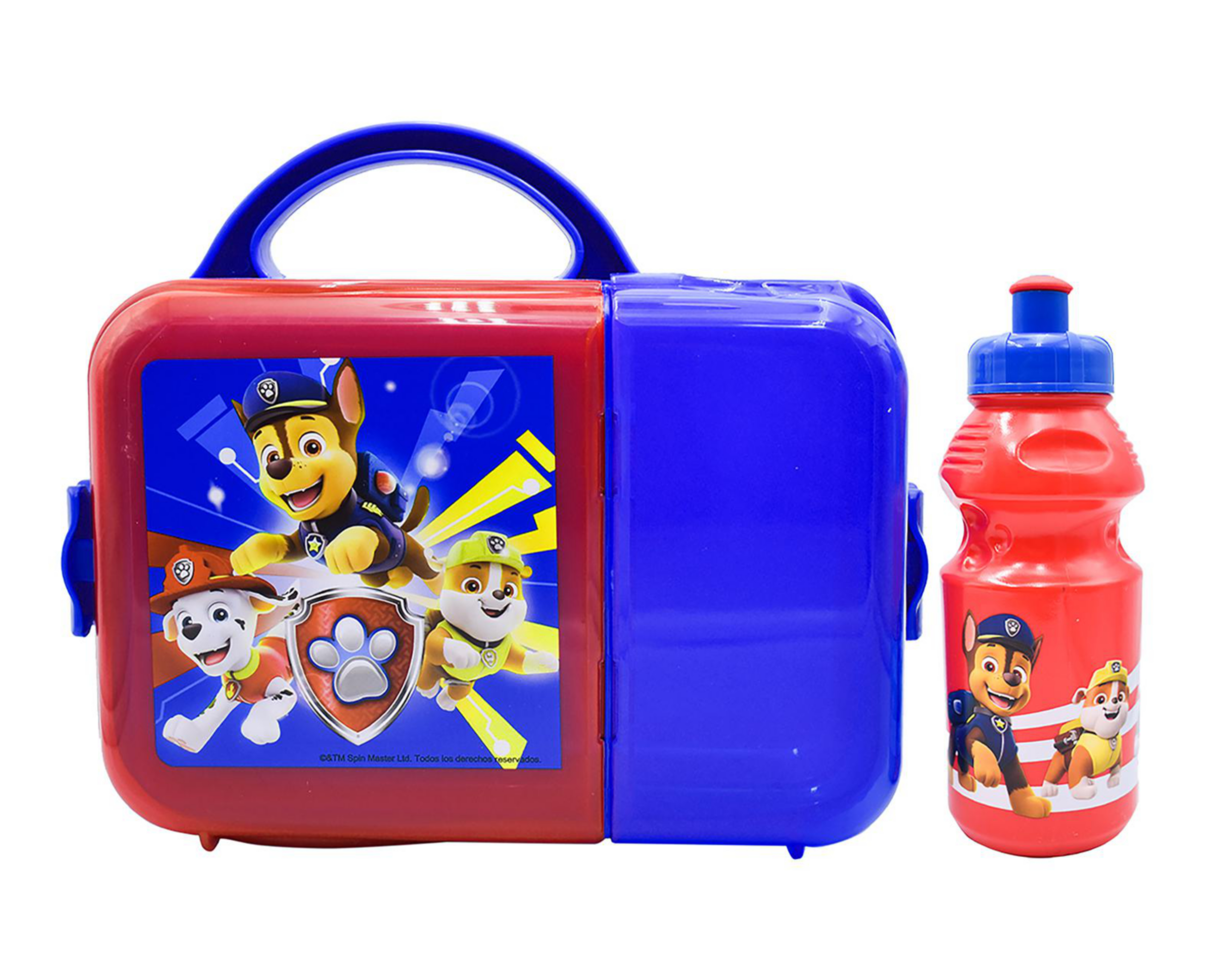 Foto 3 pulgar | Lonchera con Botella Fun Kids Paw Patrol Azul