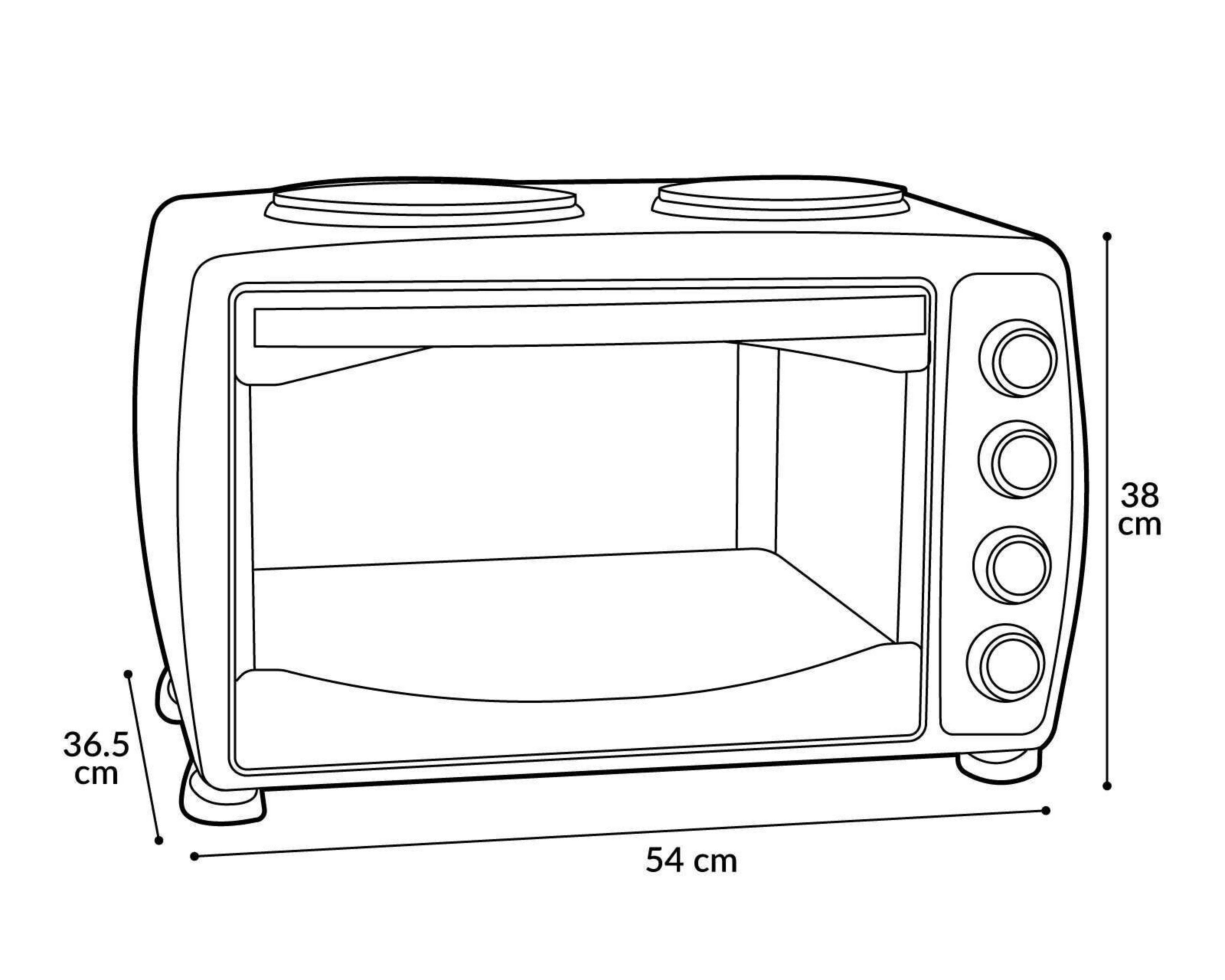 Foto 7 pulgar | Horno Eléctrico Super Flama 39 Litros