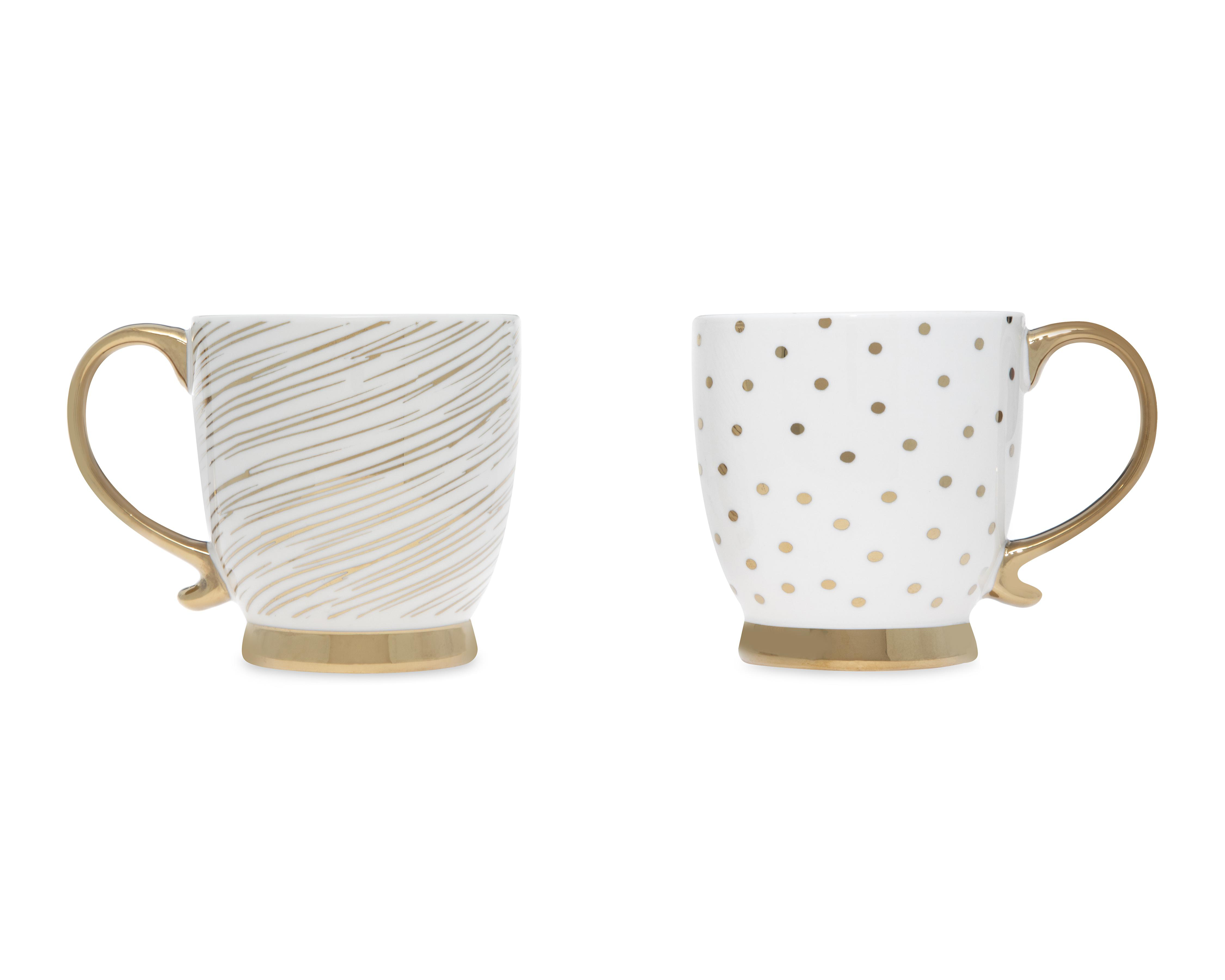 Taza de Porcelana Gibson Home 493 ml 2 Piezas