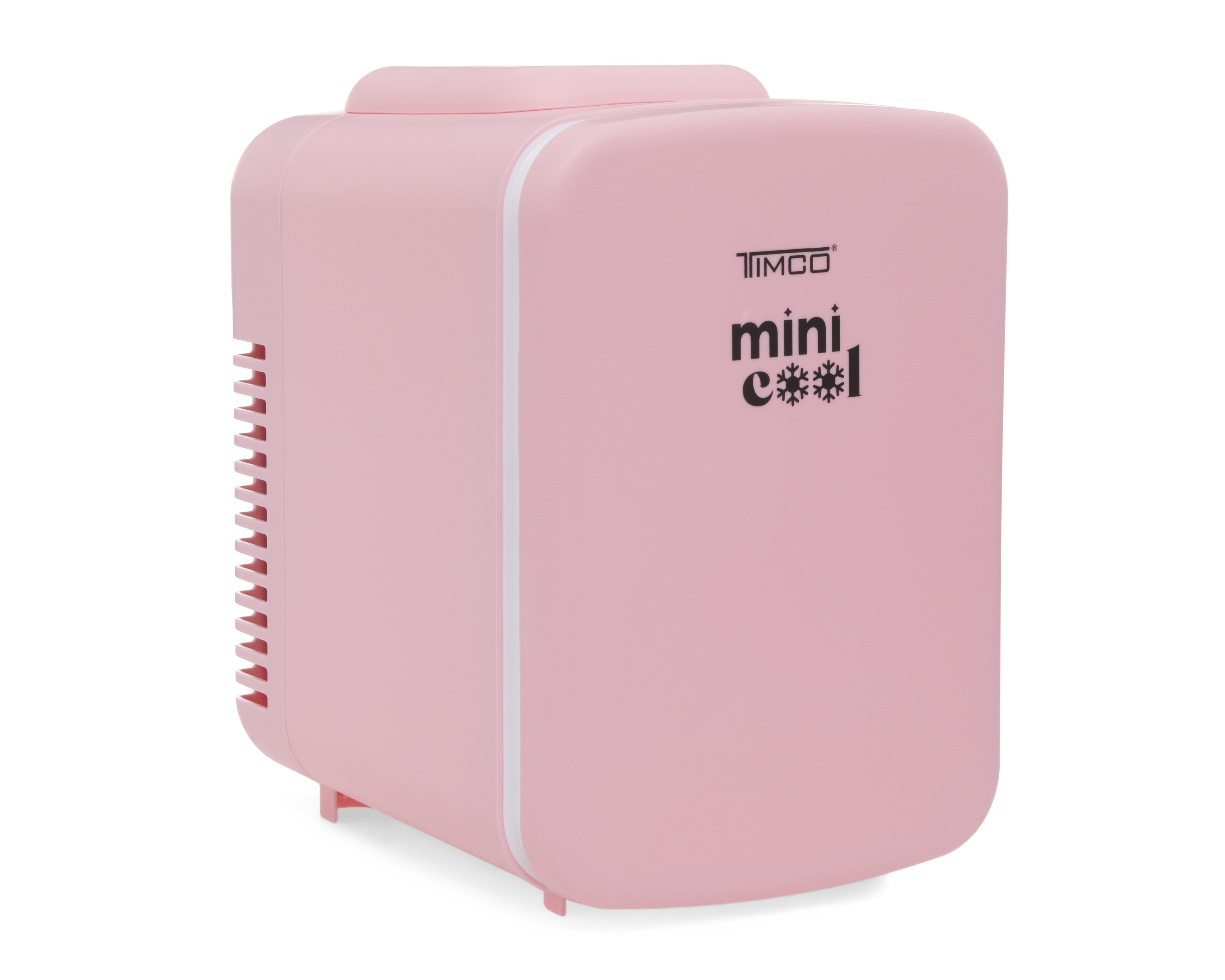 Foto 2 pulgar | Mini Refrigerador Timco 6 Latas Rosa REMIN4LA1