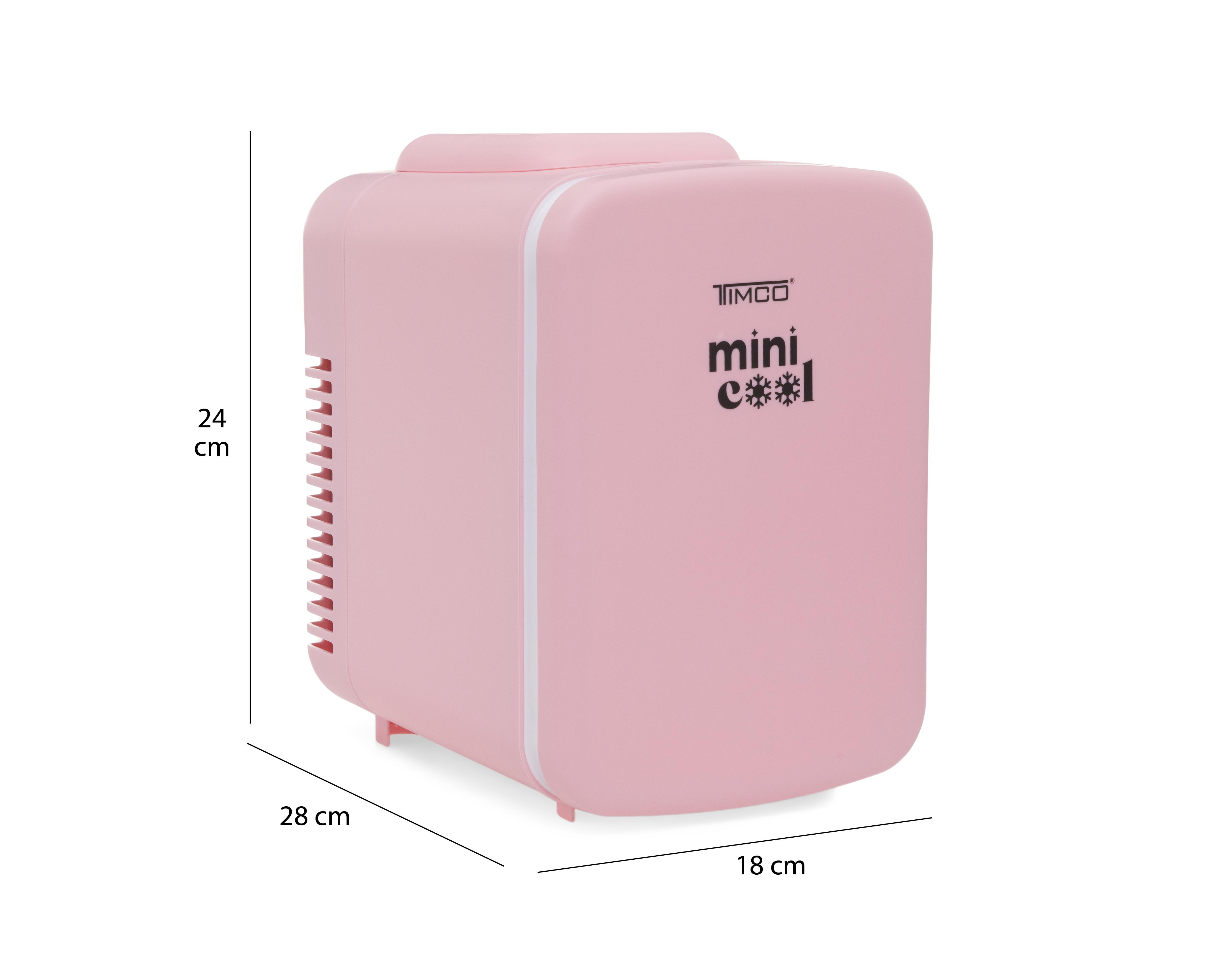 Foto 8 pulgar | Mini Refrigerador Timco 6 Latas Rosa REMIN4LA1