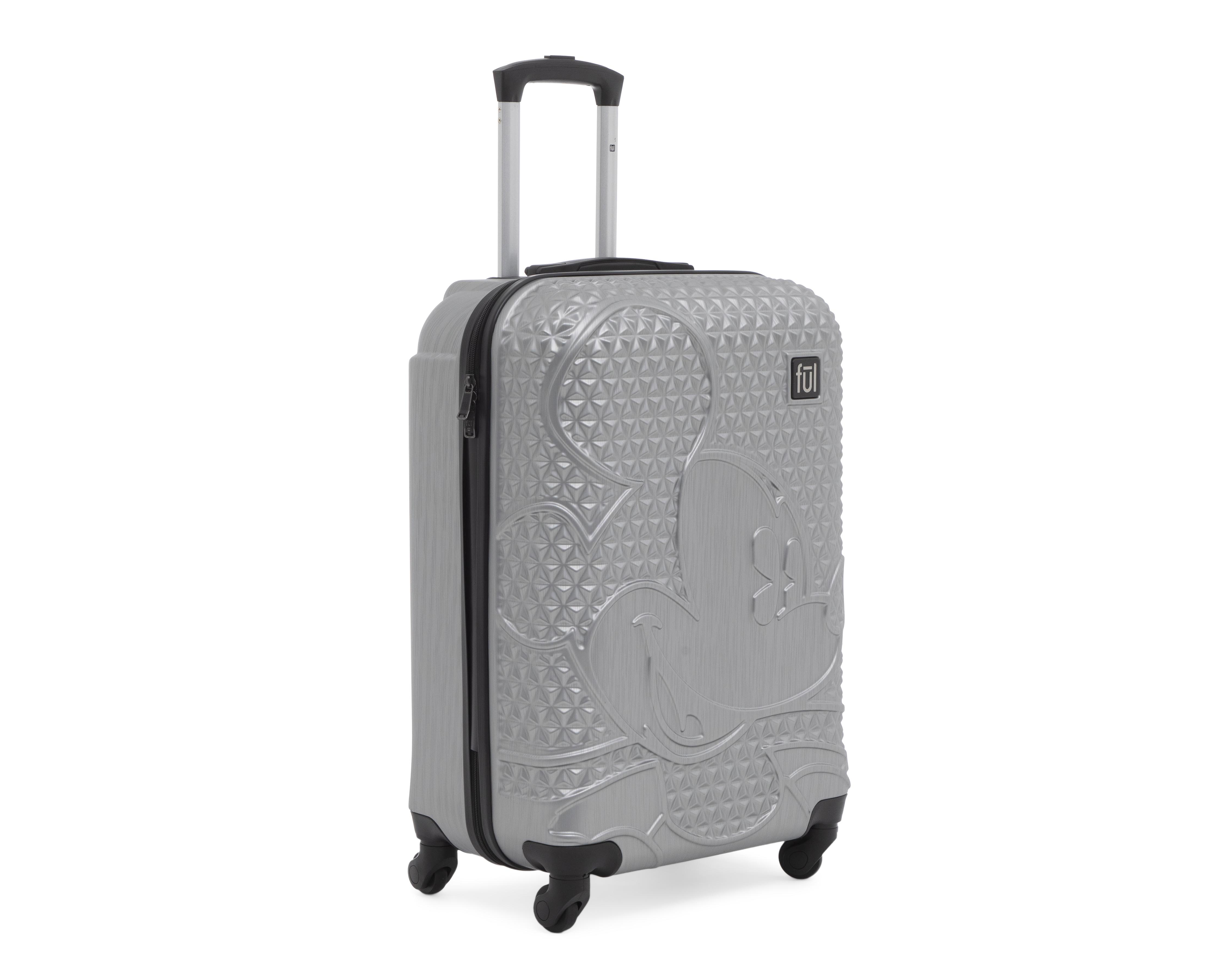 Maleta con Ruedas Ful Mickey 25" Plata