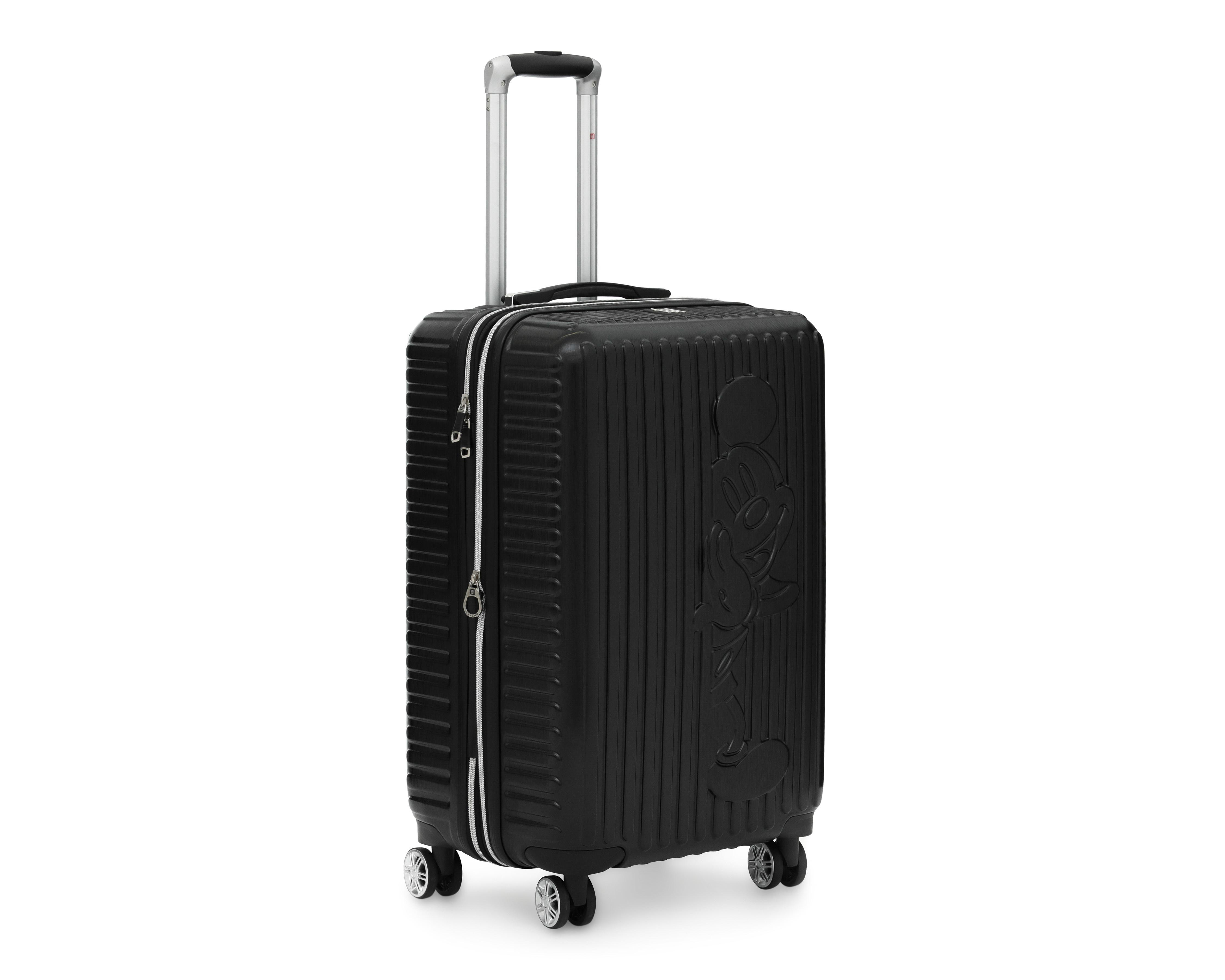 Maleta con Ruedas Ful Mickey Stripe 21" Negro