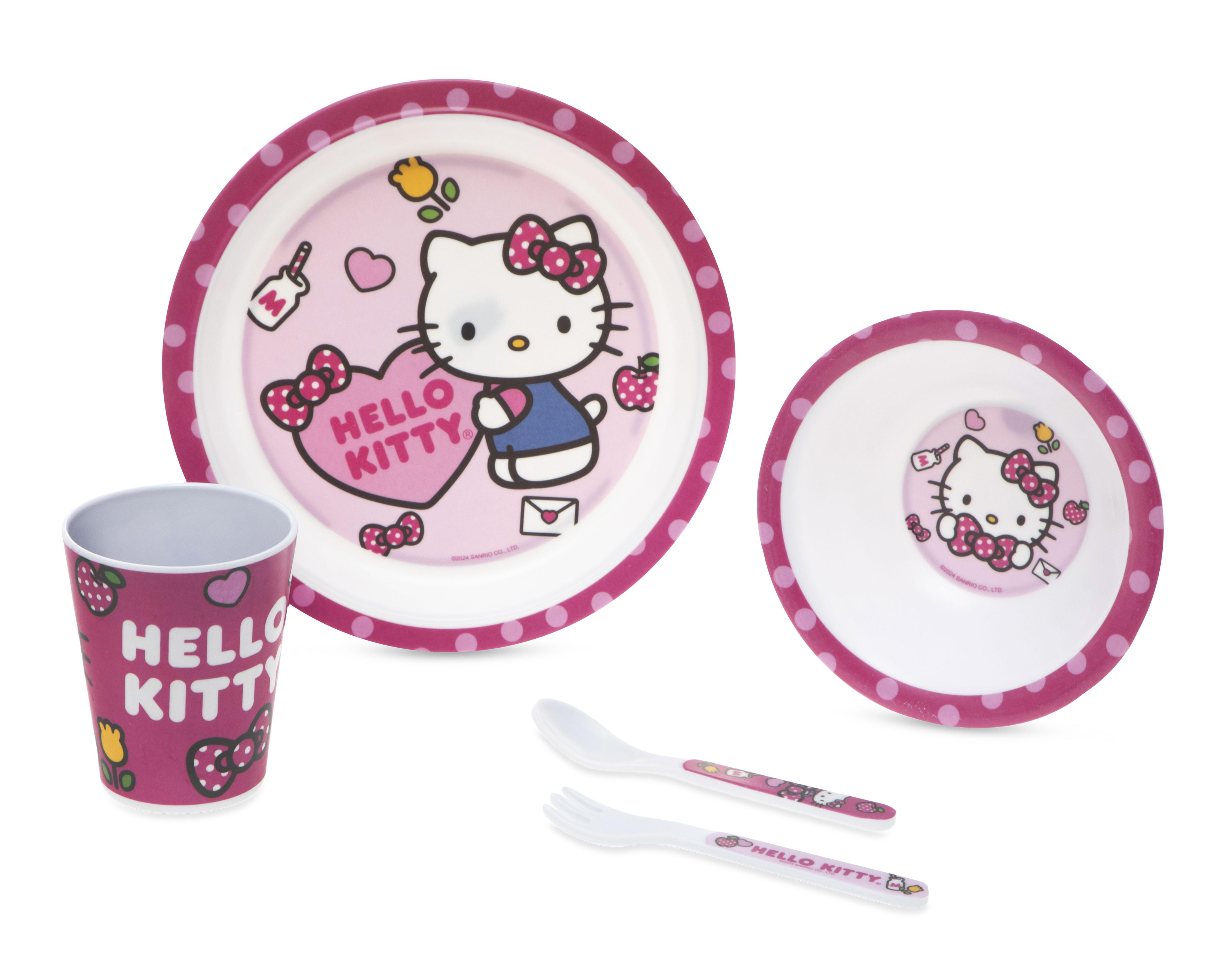 Vajilla de Melamina Hello Kitty para 1 Persona