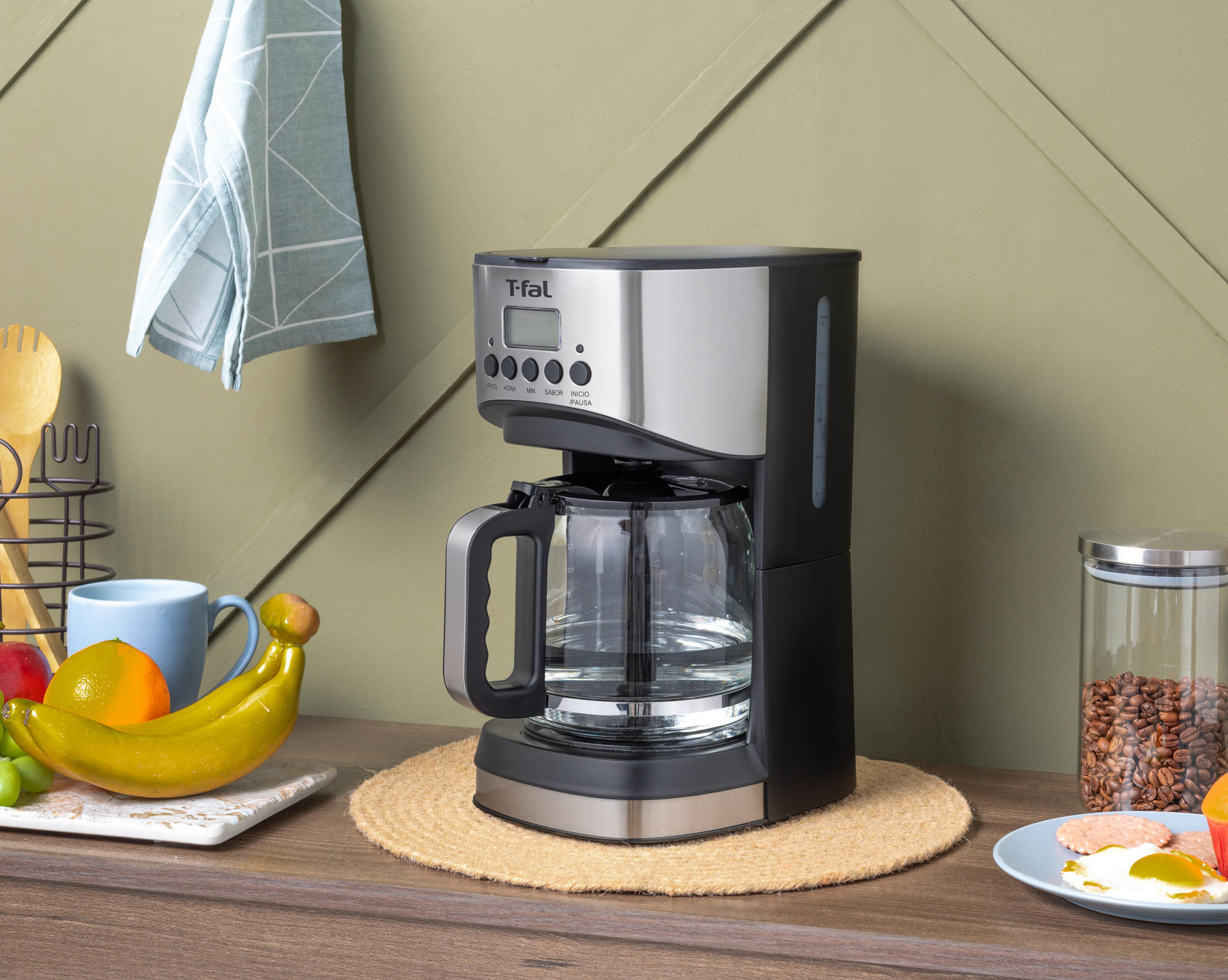 Cafetera T-Fal 14 Tazas Programable $1,099