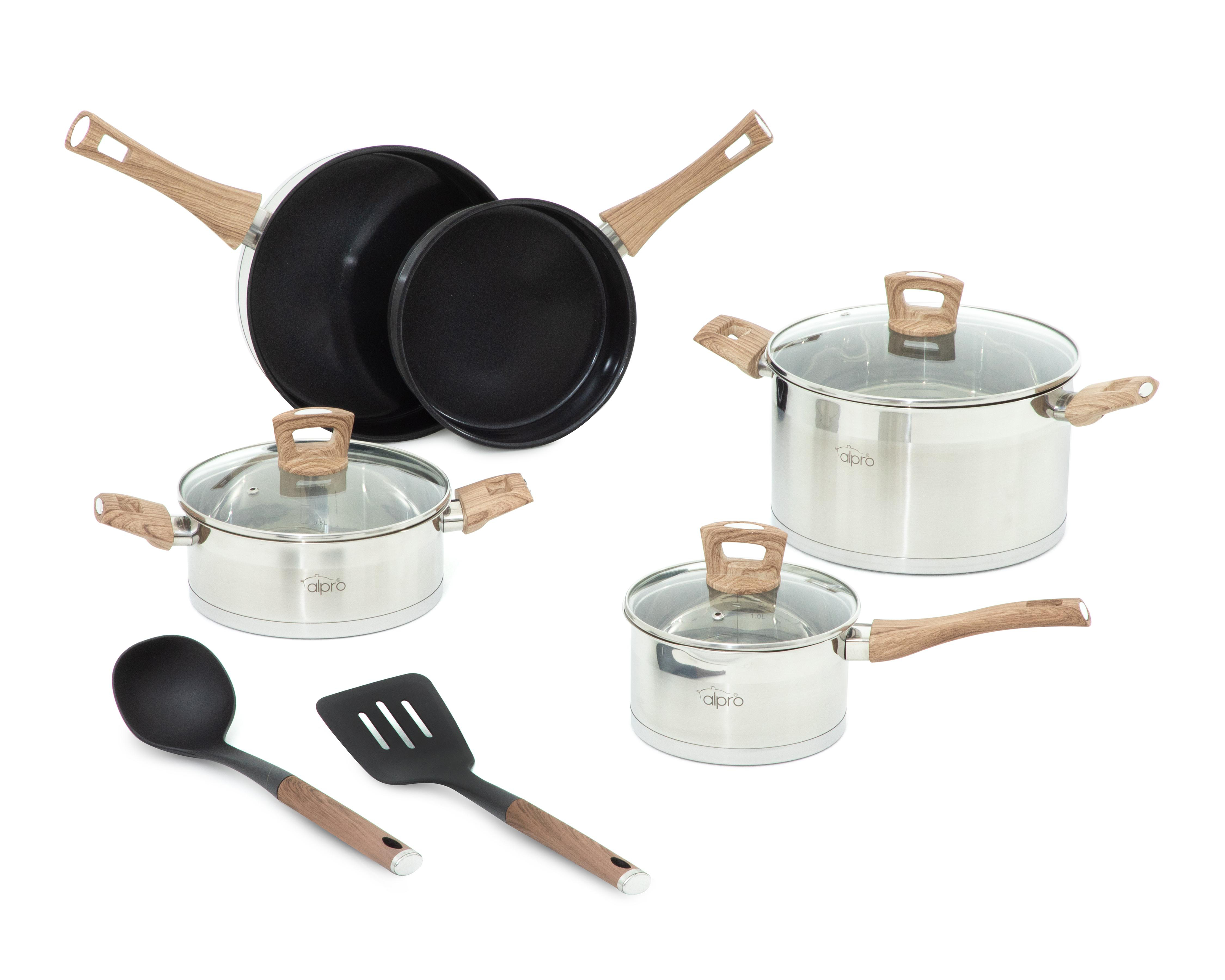 Foto 2 pulgar | Batería de Cocina Alpro Luxus 10 Piezas de Acero