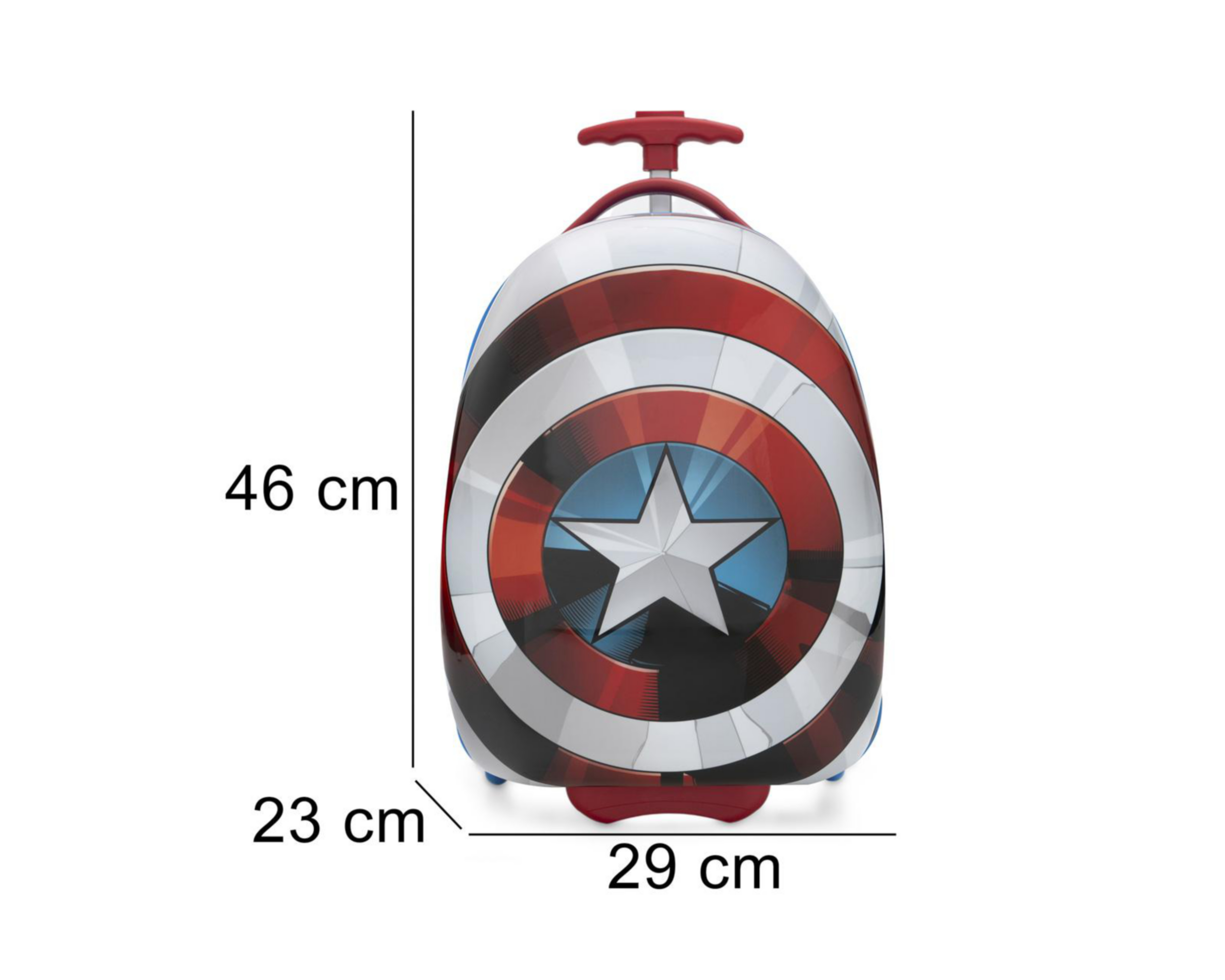 Foto 9 pulgar | Maleta con Ruedas Marvel Capitan America 16"