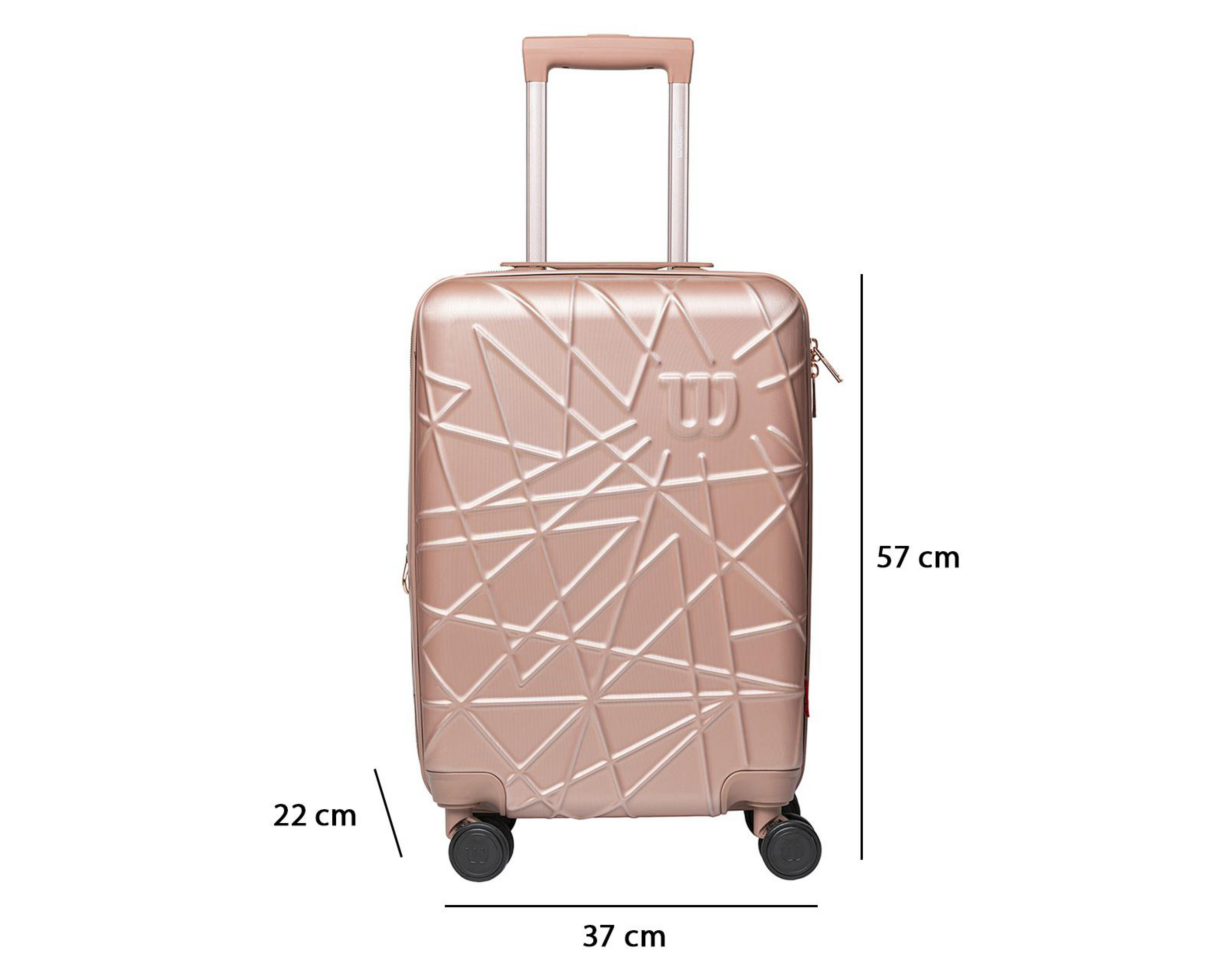 Foto 6 pulgar | Maleta Vertical Wilson 20" Rose Gold