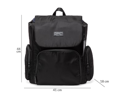 Foto 7 | Mochila Pañalera Baby Colors Moon Negra con Cambiador Portatil para Bebe