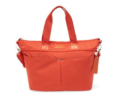Foto 2 | Pañalera Baby Colors Rainbow Naranja con Cambiador Portátil para Bebé