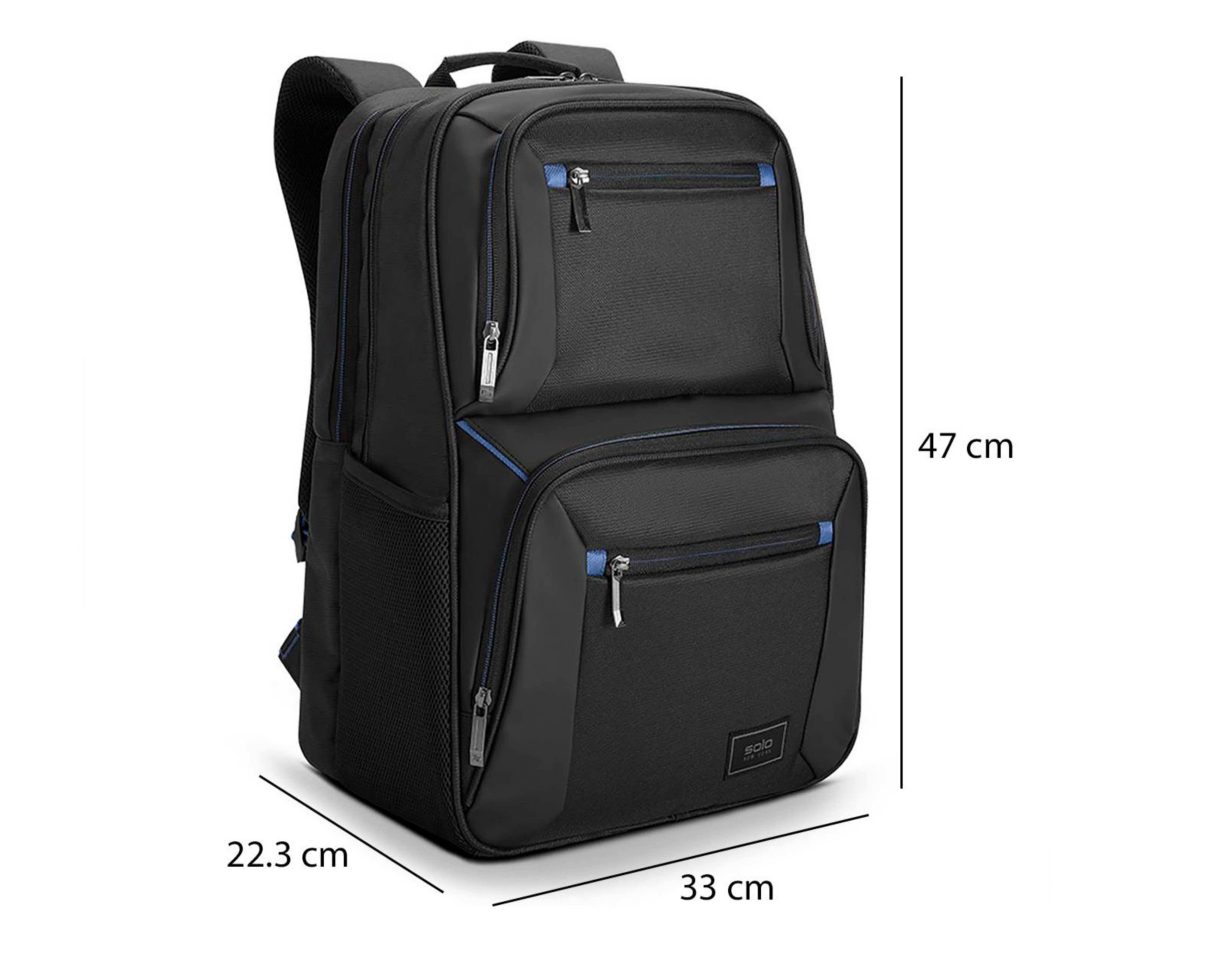 Foto 11 pulgar | Mochila para Laptop Solo PRO721-4 17.3" Negra