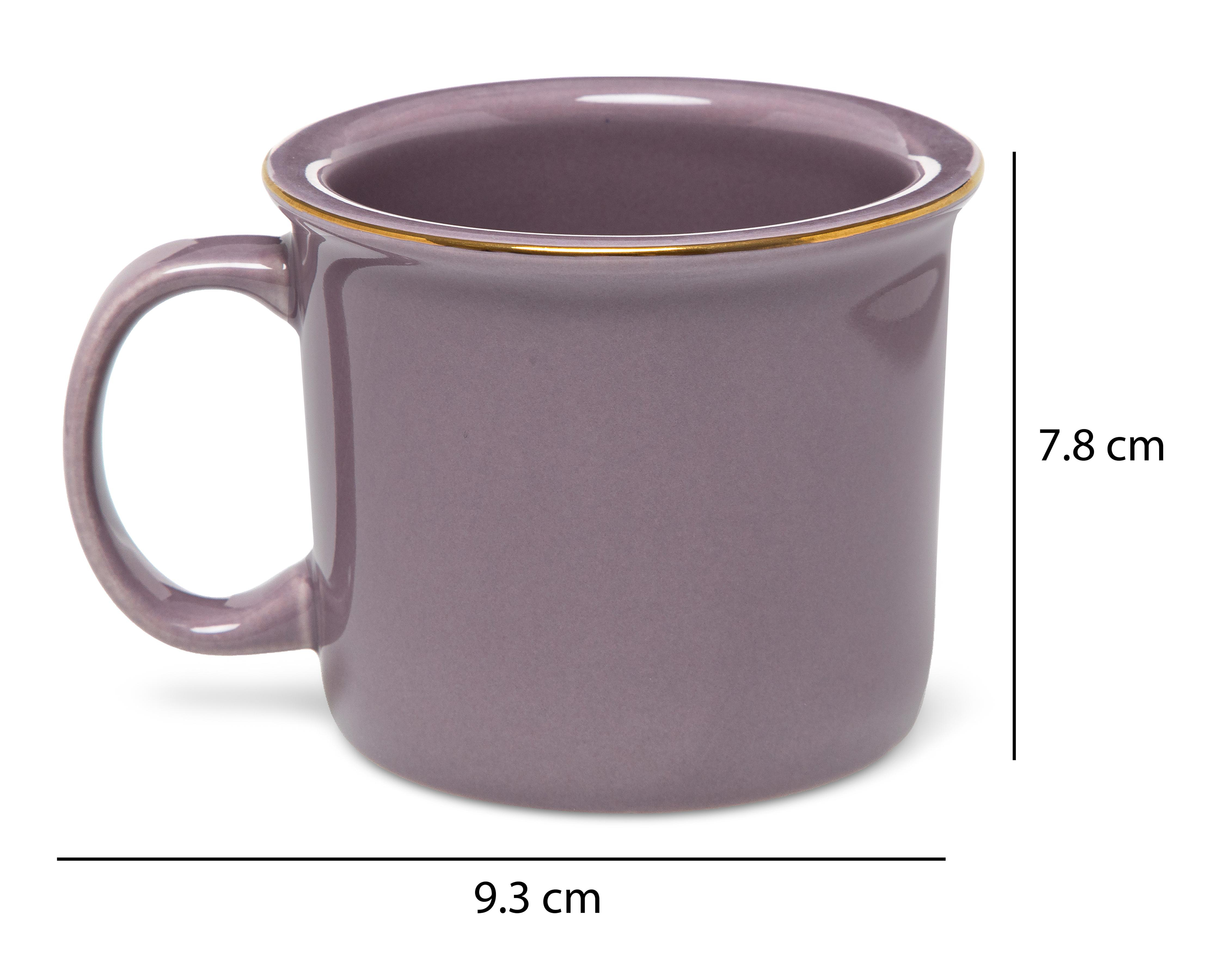 Foto 5 | Taza de Cerámica Corona 250 ml 4 Piezas