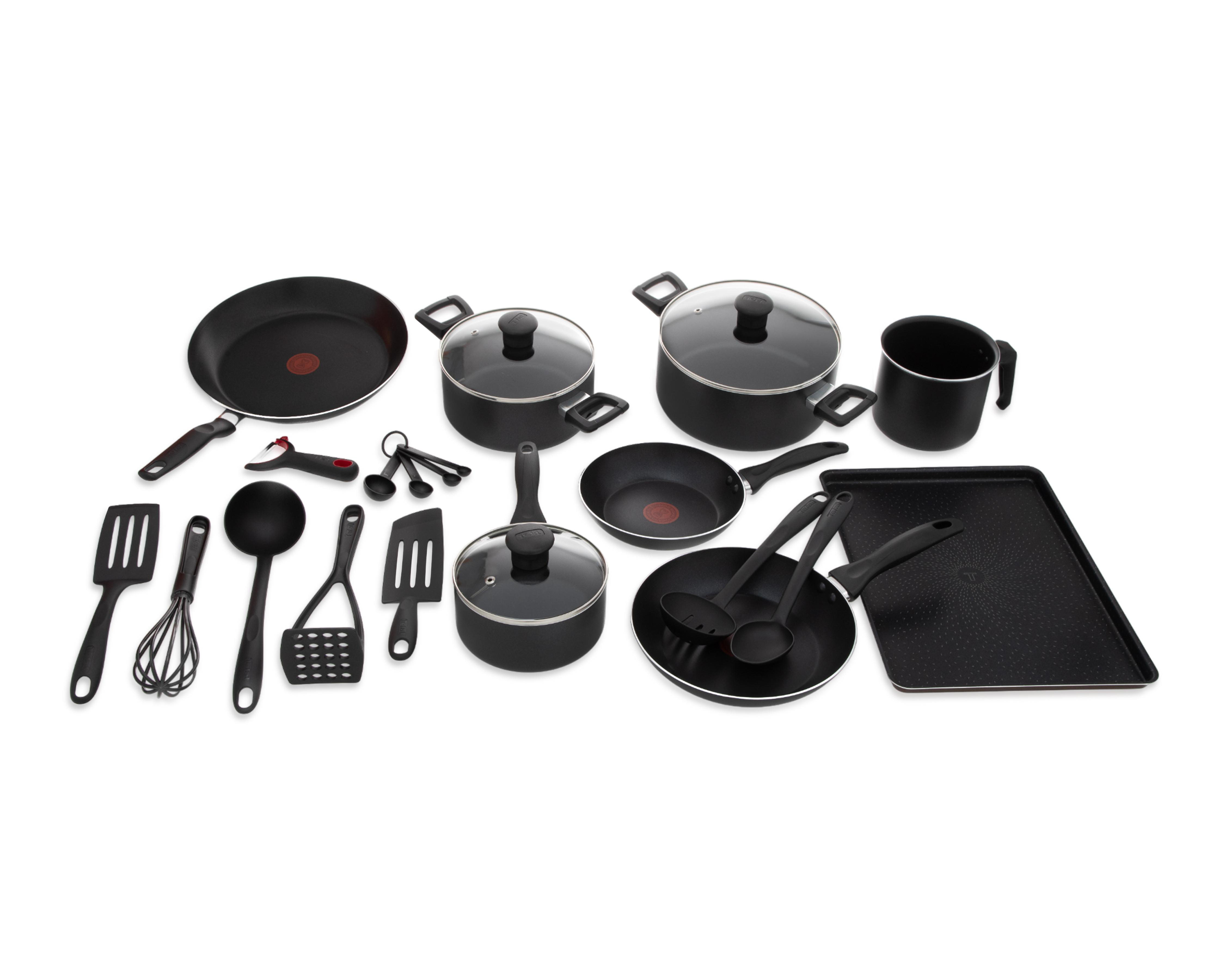 Batería de Cocina T-Fal Family Cook 23 Piezas de Alumino