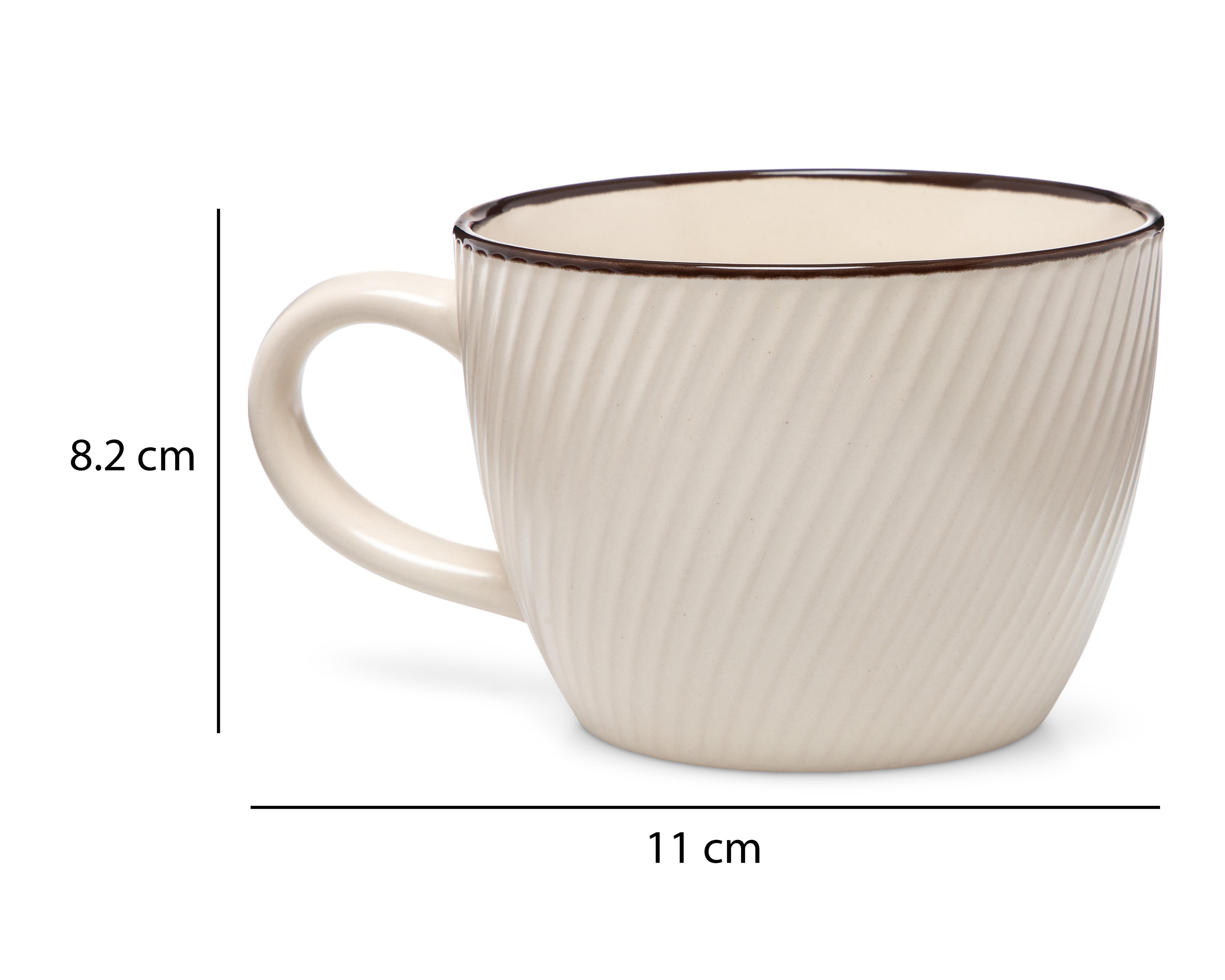 Foto 6 | Taza de Cerámica Marcelle 470 ml 6 Piezas