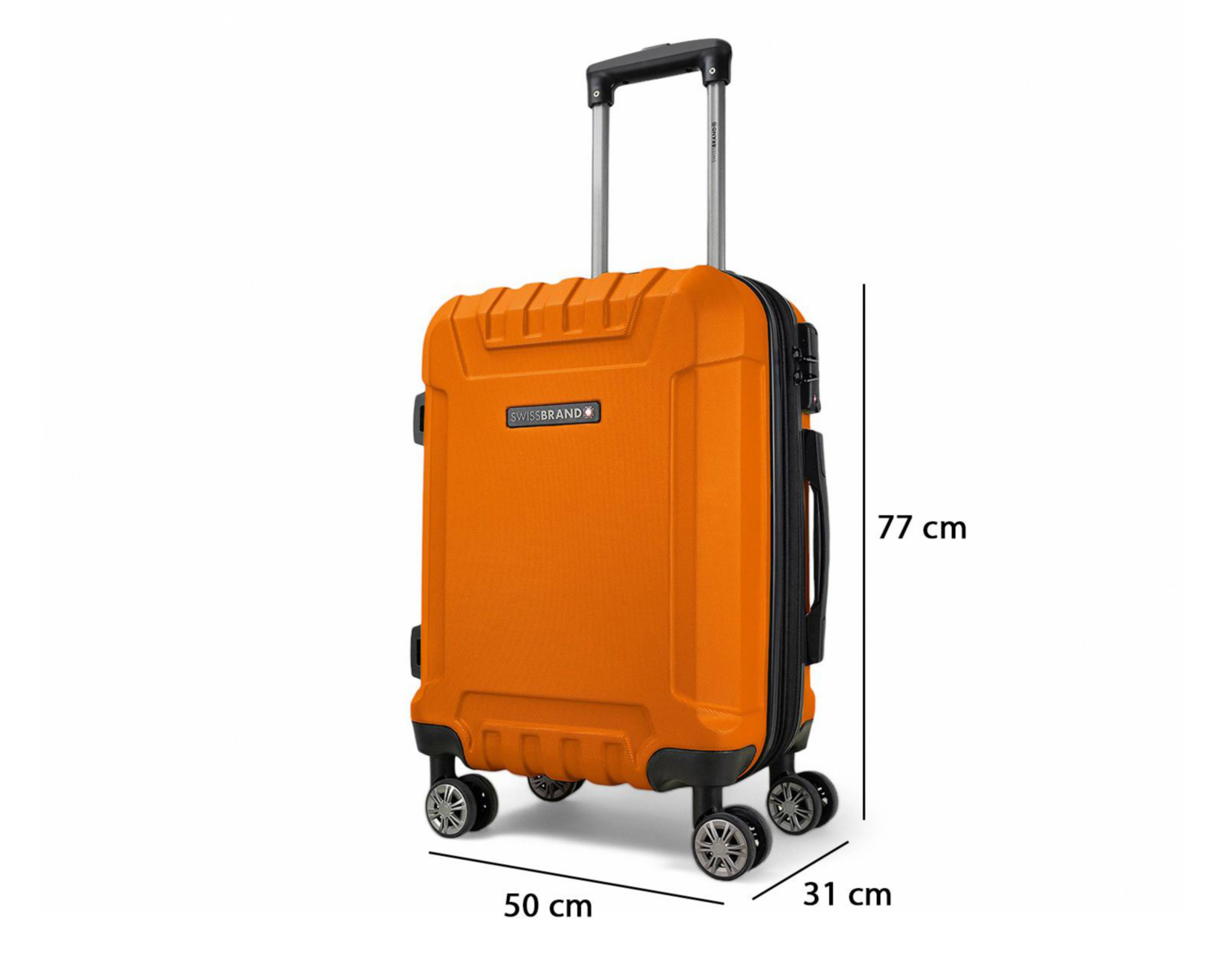 Foto 7 pulgar | Maleta con Ruedas Swissbrand Ranger de 28" Naranja