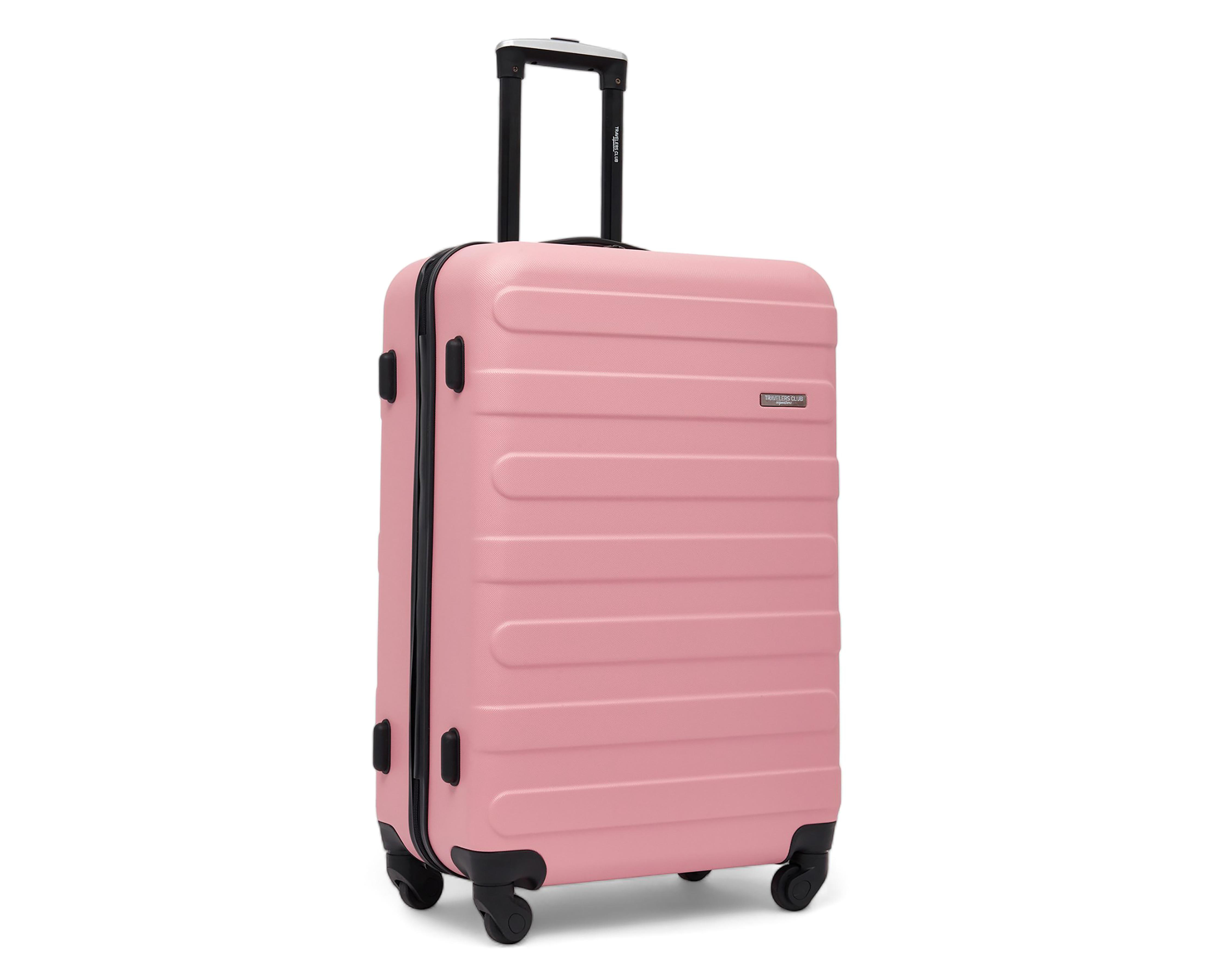 Foto 4 pulgar | Maleta Vertical Travelers 20” Rosa