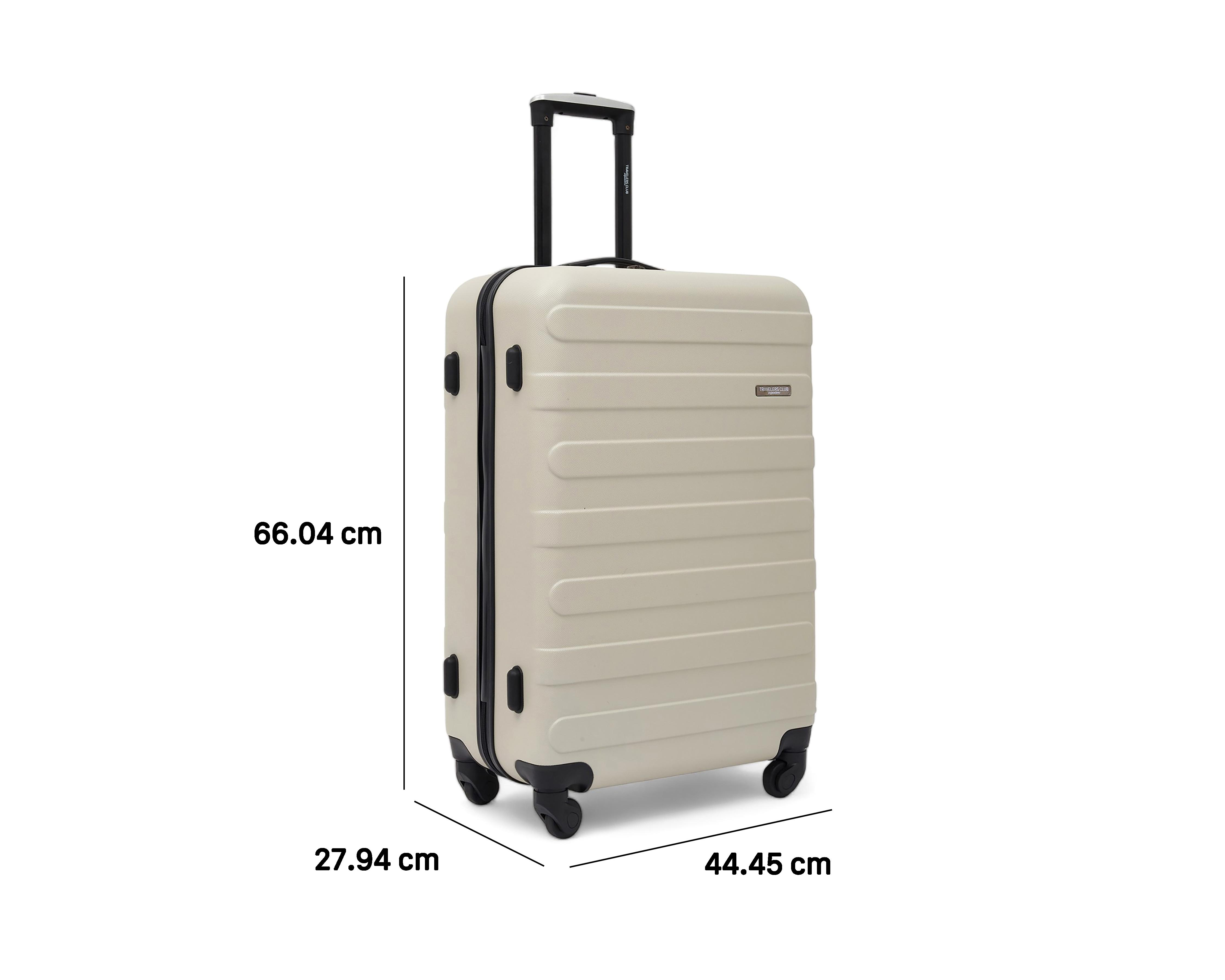 Foto 10 pulgar | Maleta Vertical Travelers Club 25" Beige