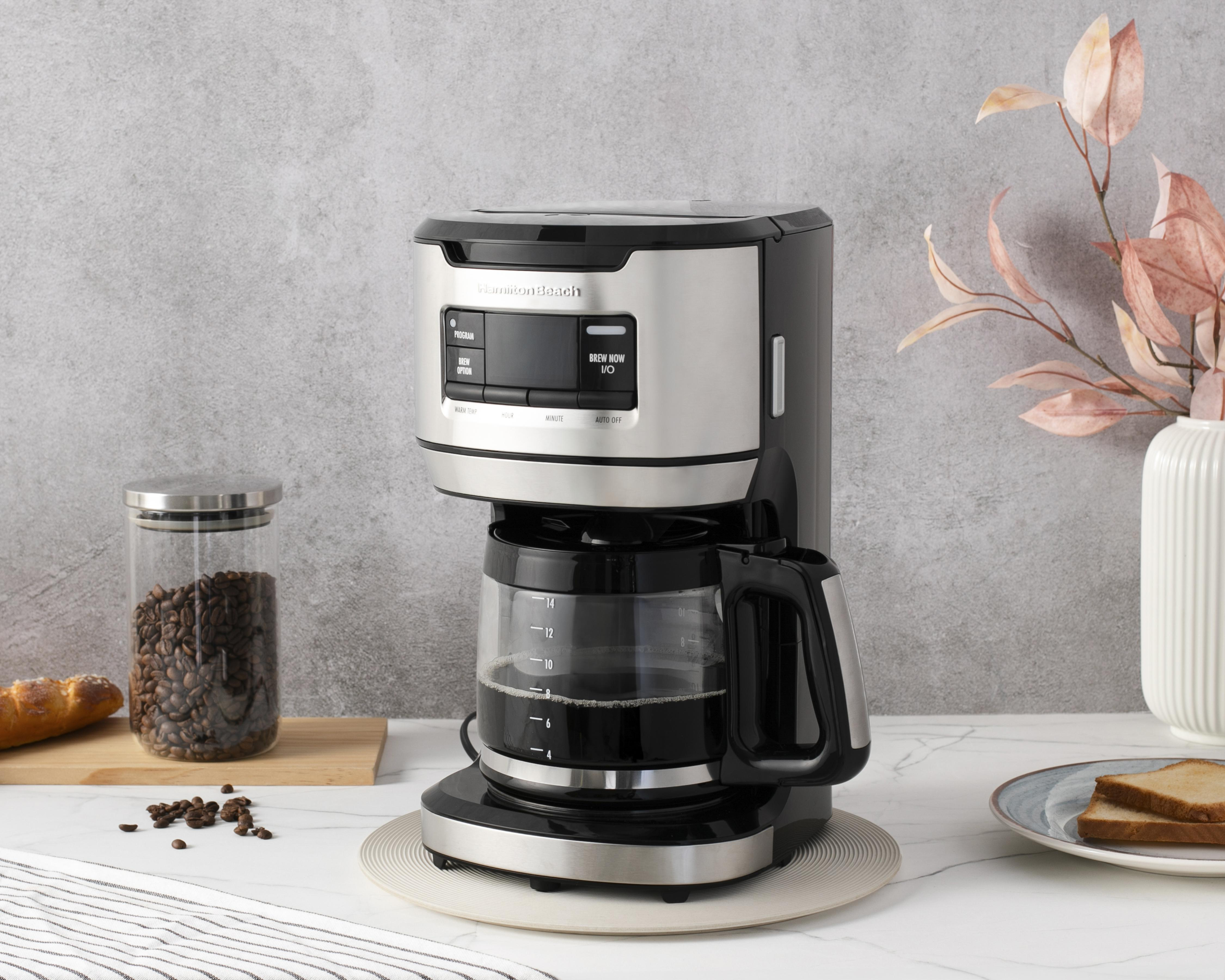 Cafetera Hamilton Beach 14 Tazas Programable $1,299