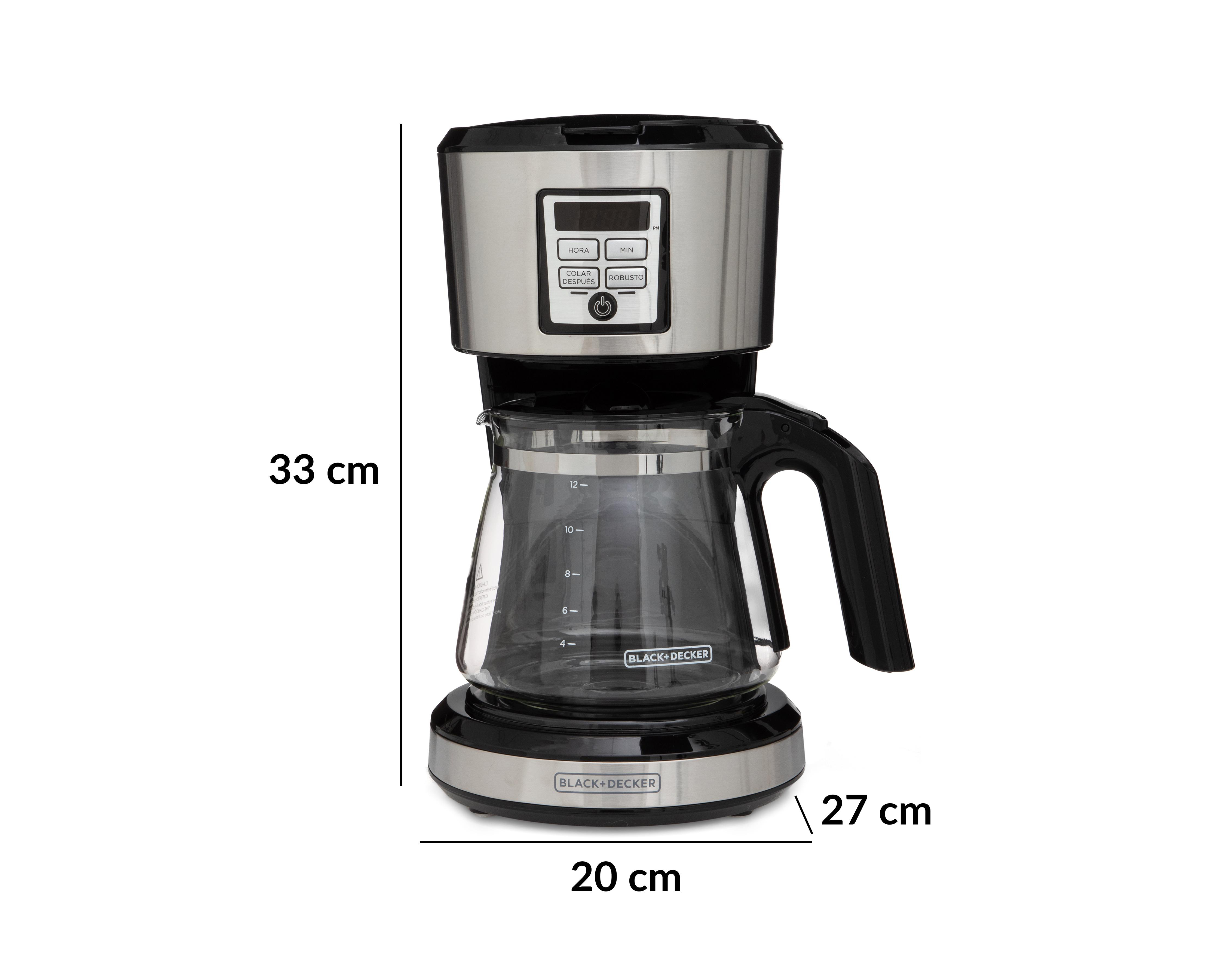 Foto 8 pulgar | Cafetera Black+Decker 12 Tazas Programable