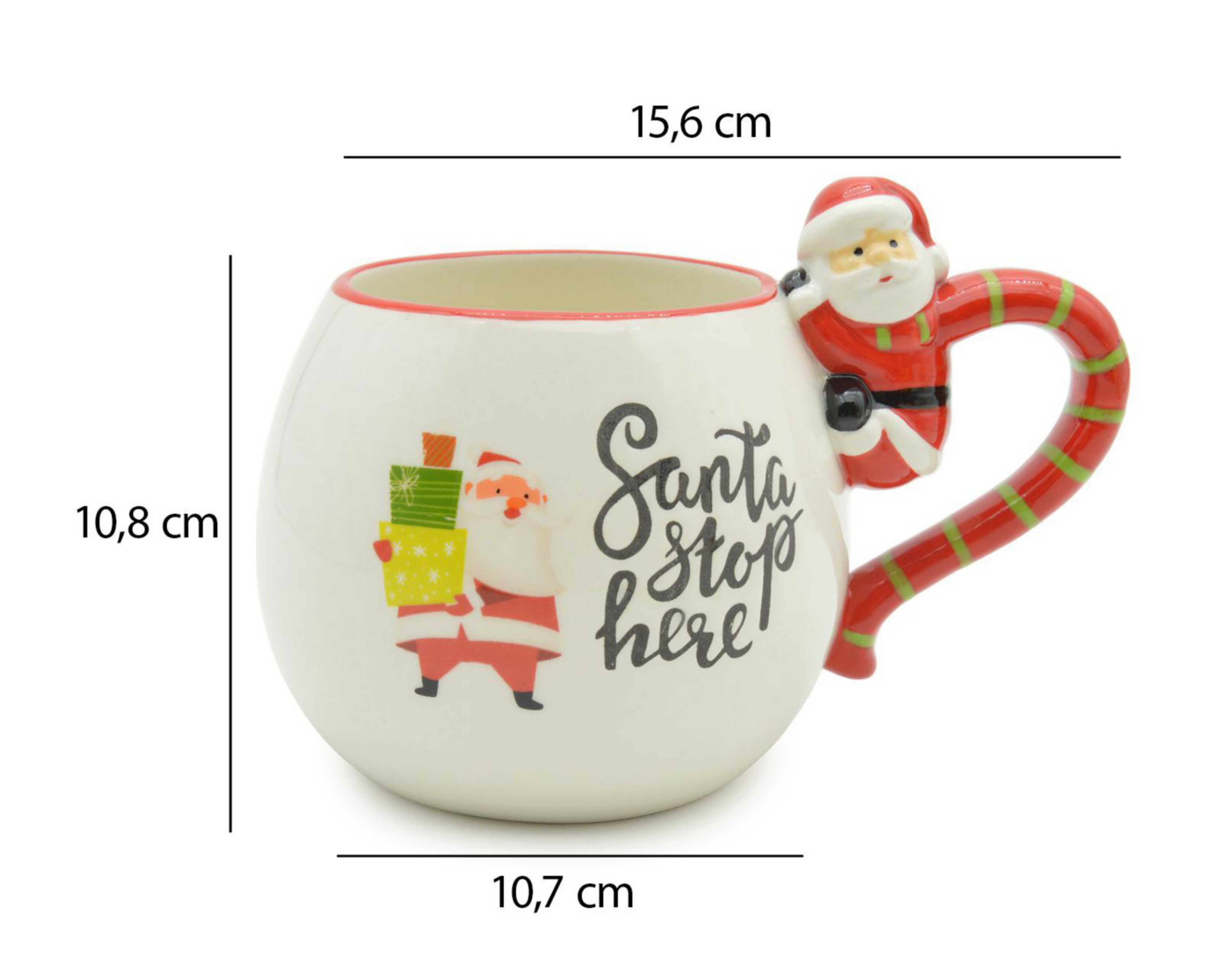 Foto 3 | Taza de Cerámica Navideña 430 ml