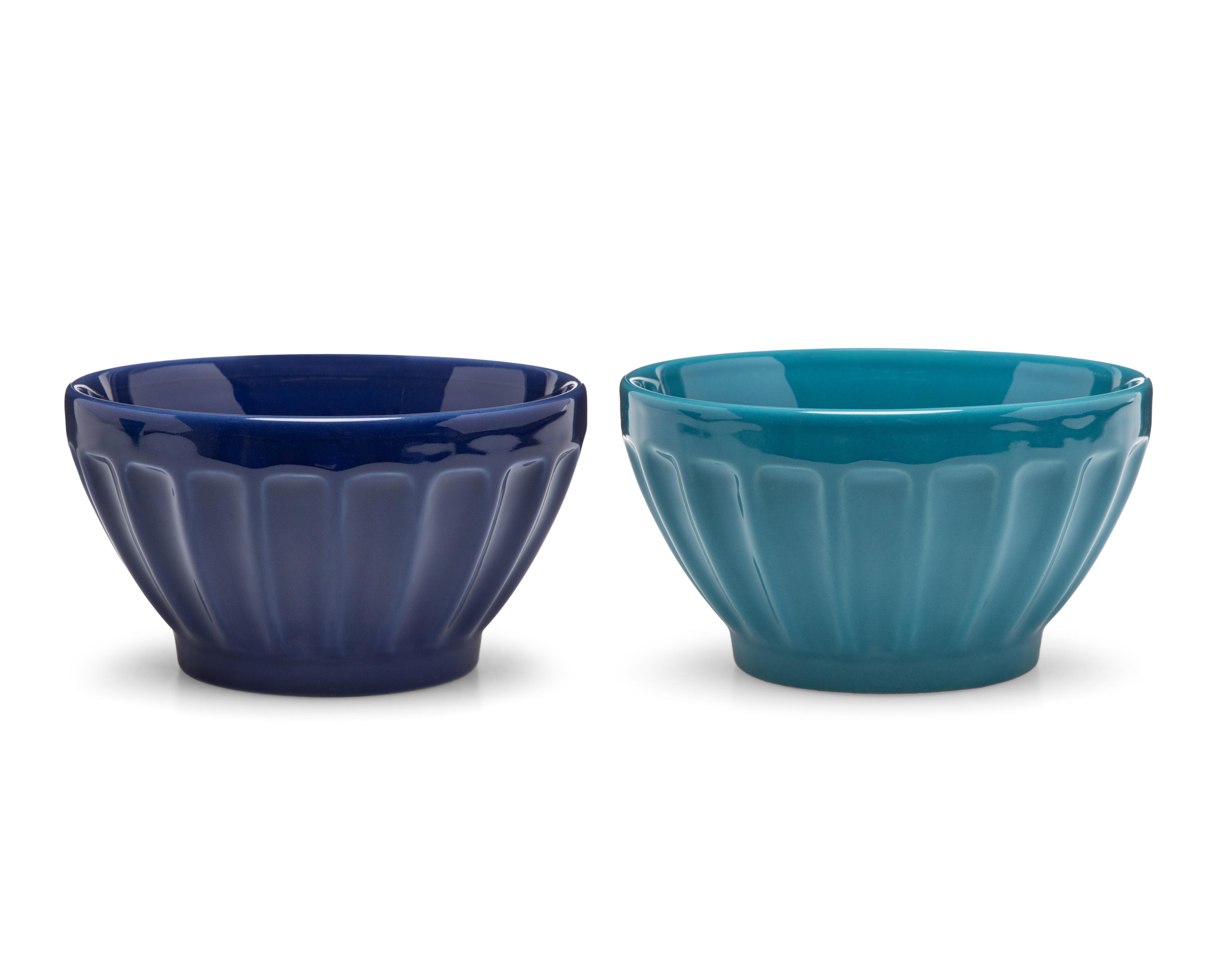 Foto 1 | Bowl de Cerámica Azul 4 Piezas