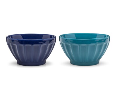 Foto 1 | Bowl de Cerámica Azul 4 Piezas
