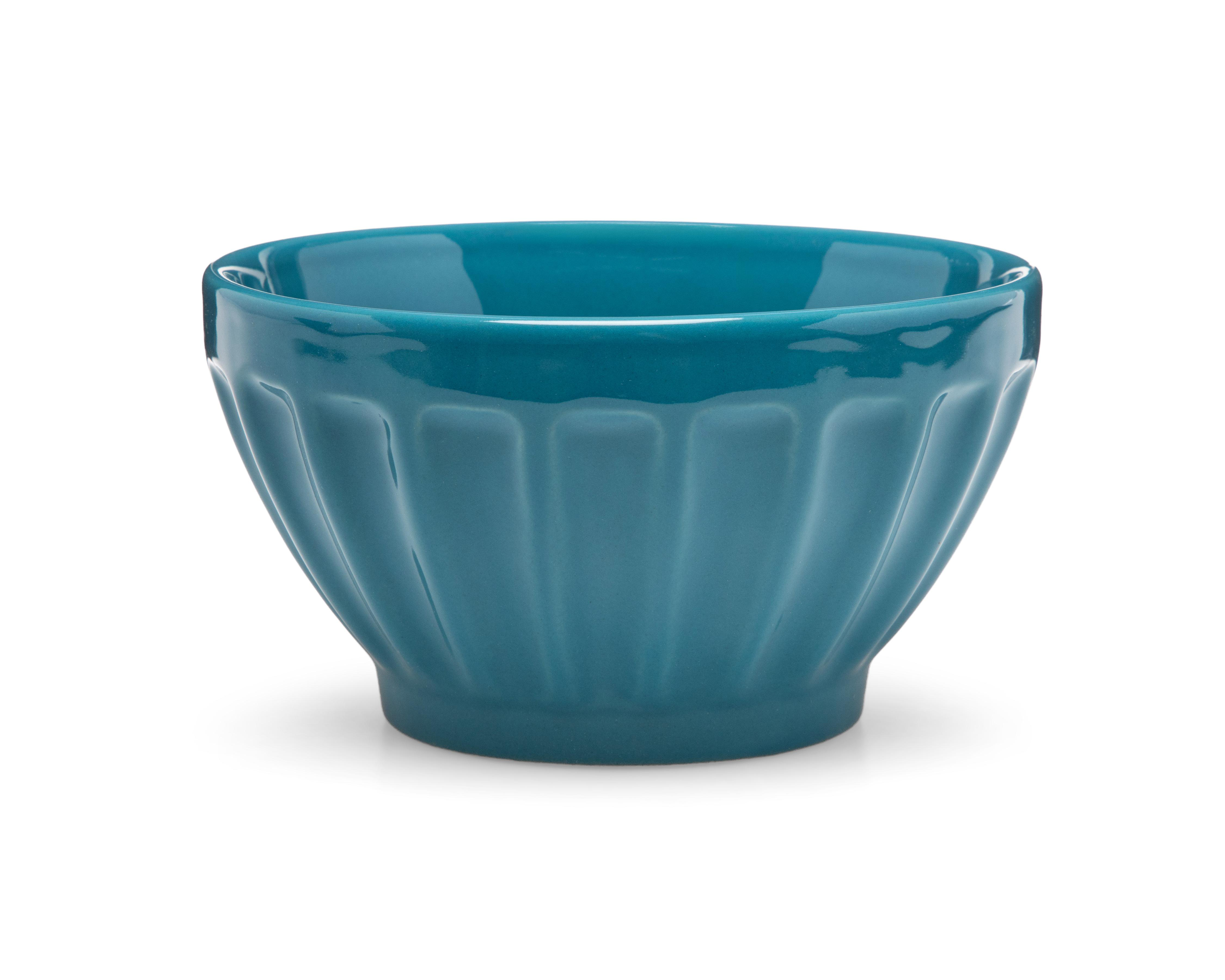 Foto 2 | Bowl de Cerámica Azul 4 Piezas