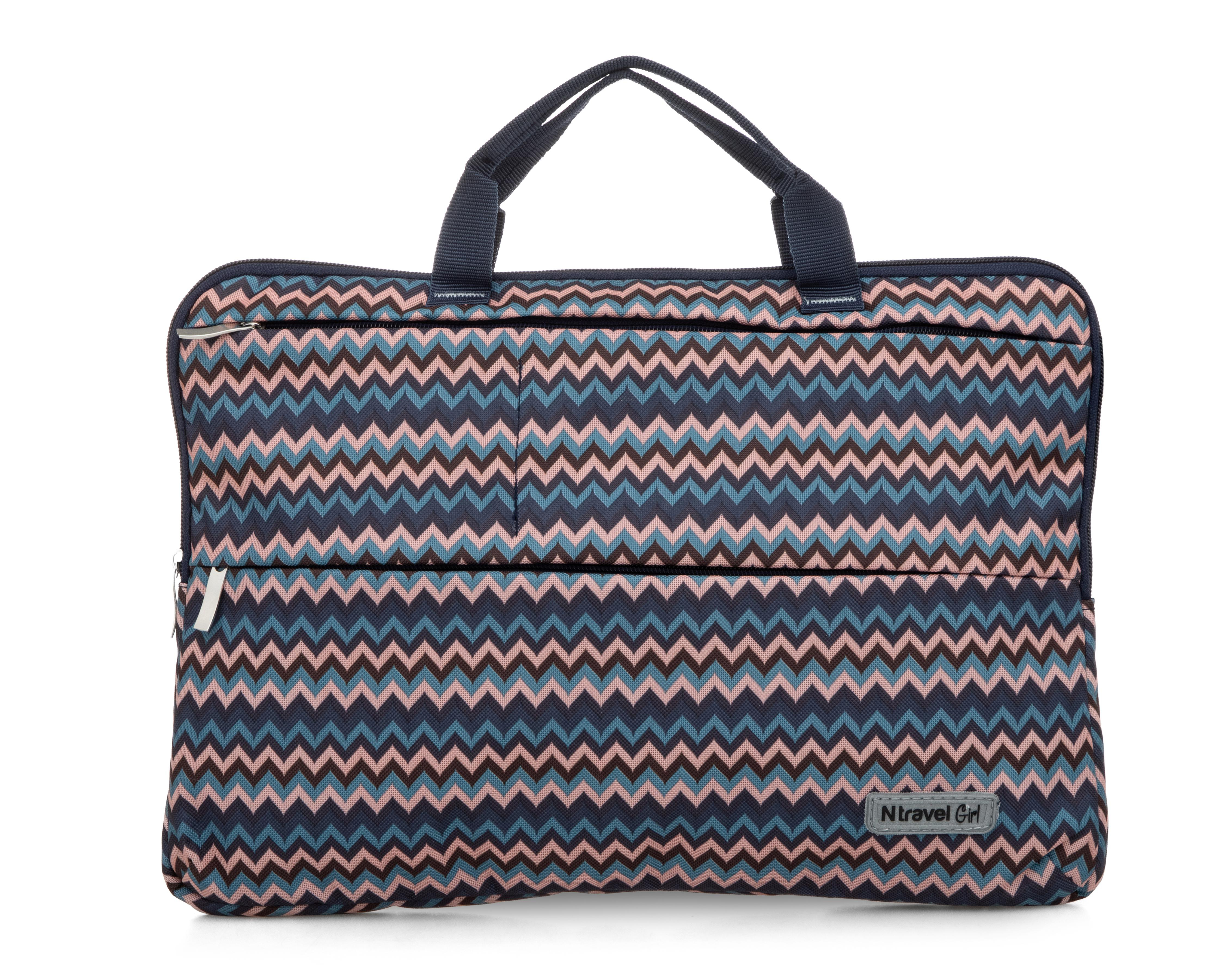 Foto 2 pulgar | Funda para Laptop Nextravel Zig Zag Multicolor