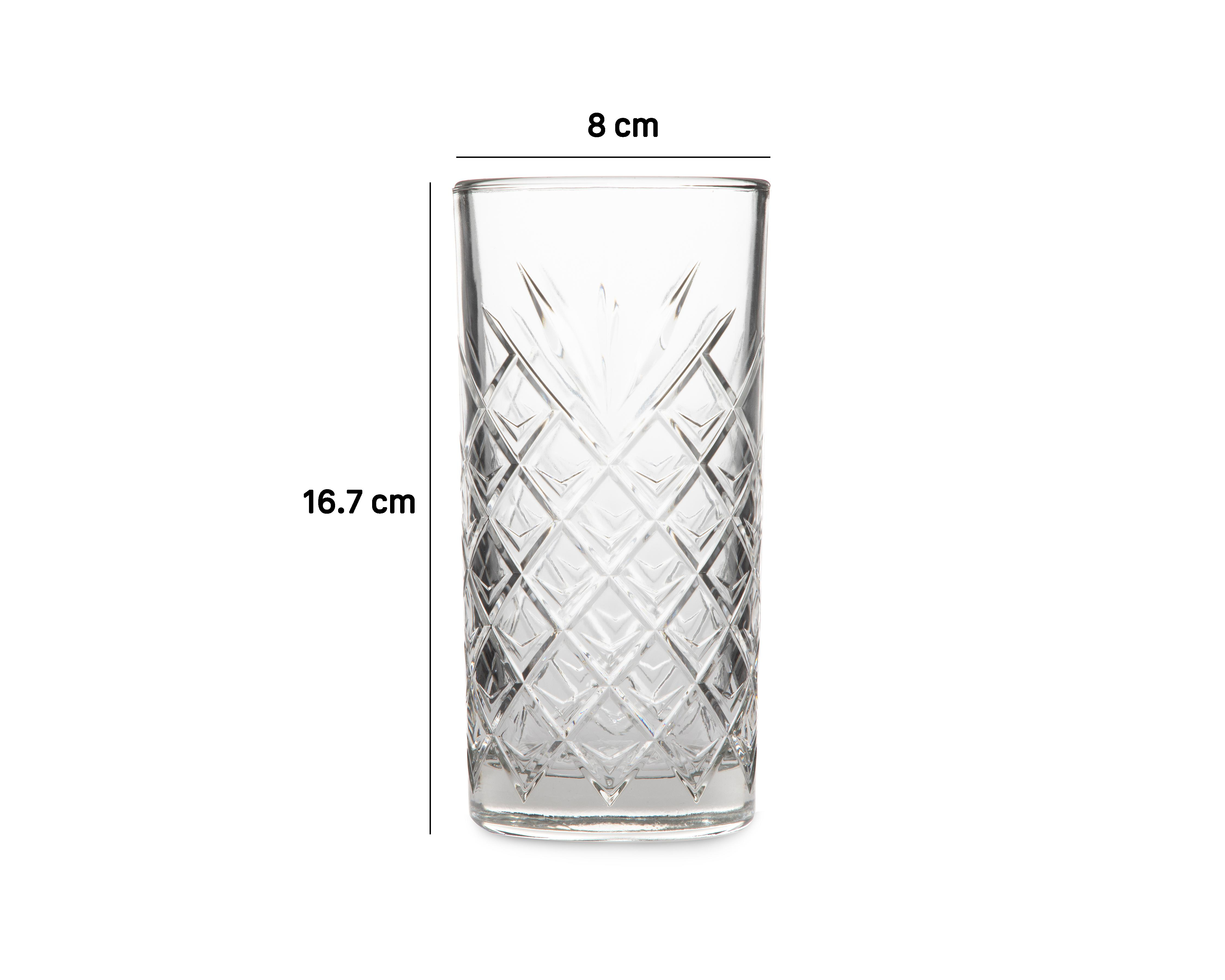 Foto 6 pulgar | Juego de Vasos de Cristal Glassia 475 ml 4 Piezas