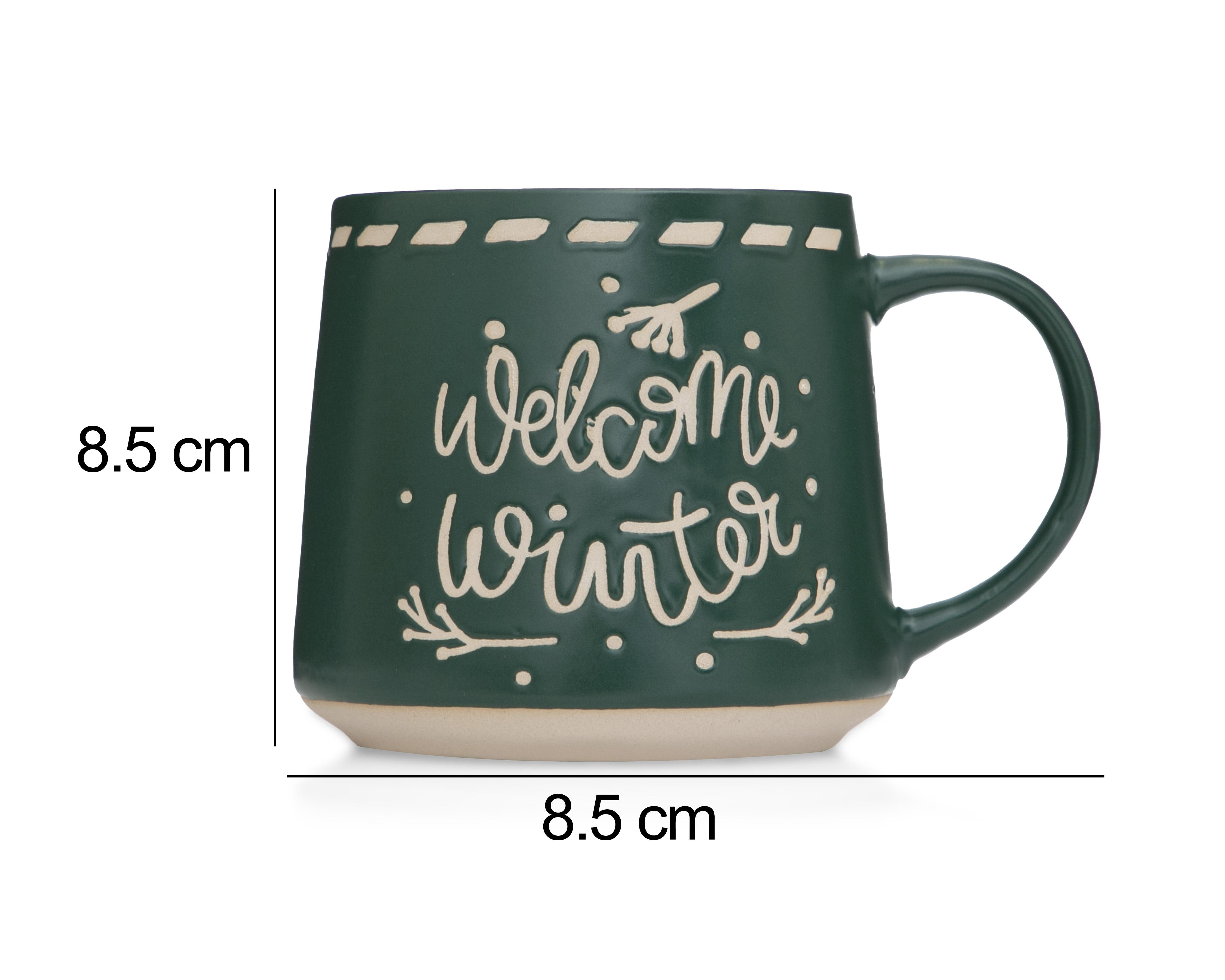 Foto 4 | Taza de Cerámica Navideña Marcelle 400 ml 4 Piezas