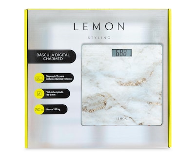 Foto 5 | Báscula Corporal Digital Lemon Styling con Display LCD 150 Kilos