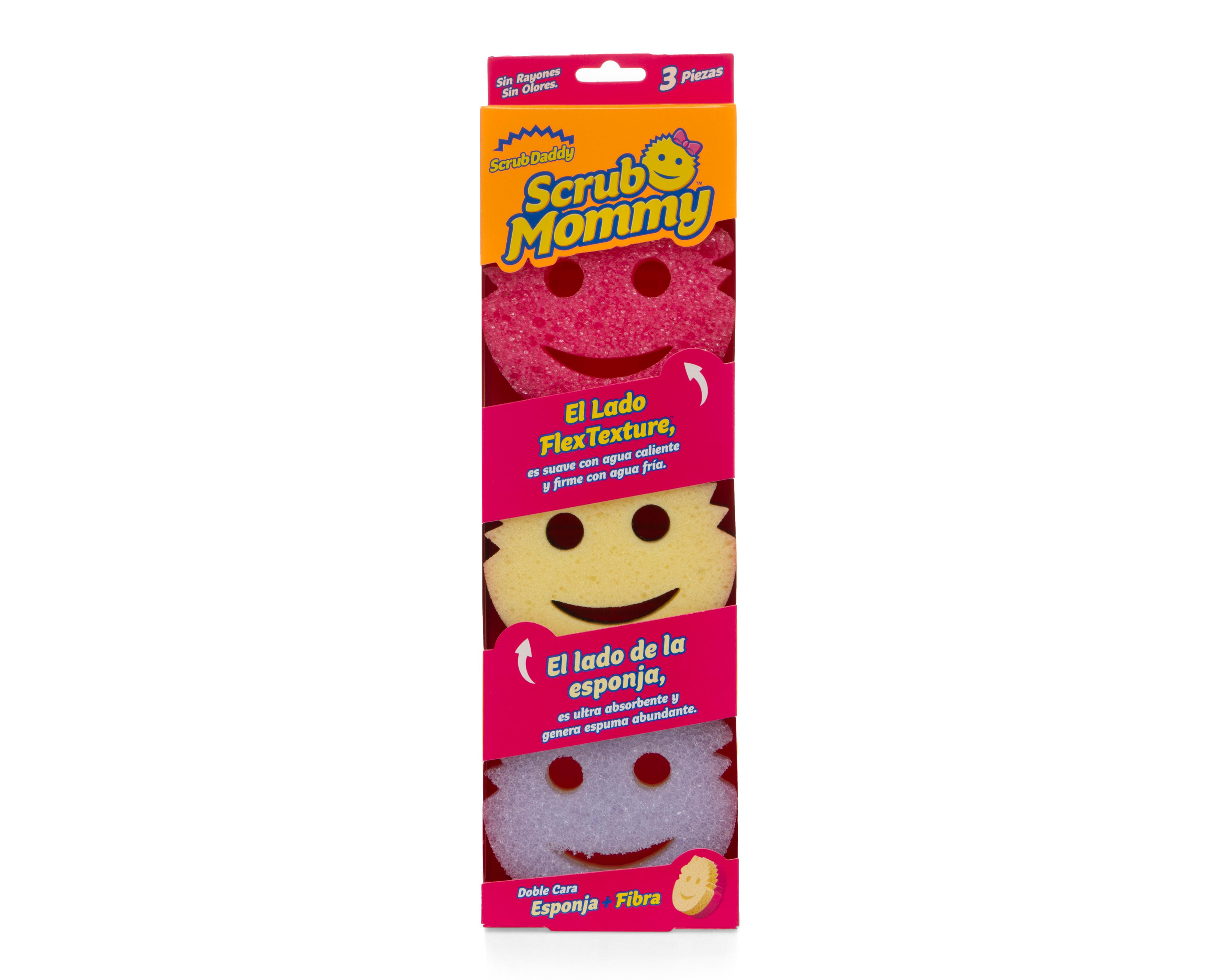 Esponjas Scrub Mommy Multicolor Scrub Daddy 3 Piezas