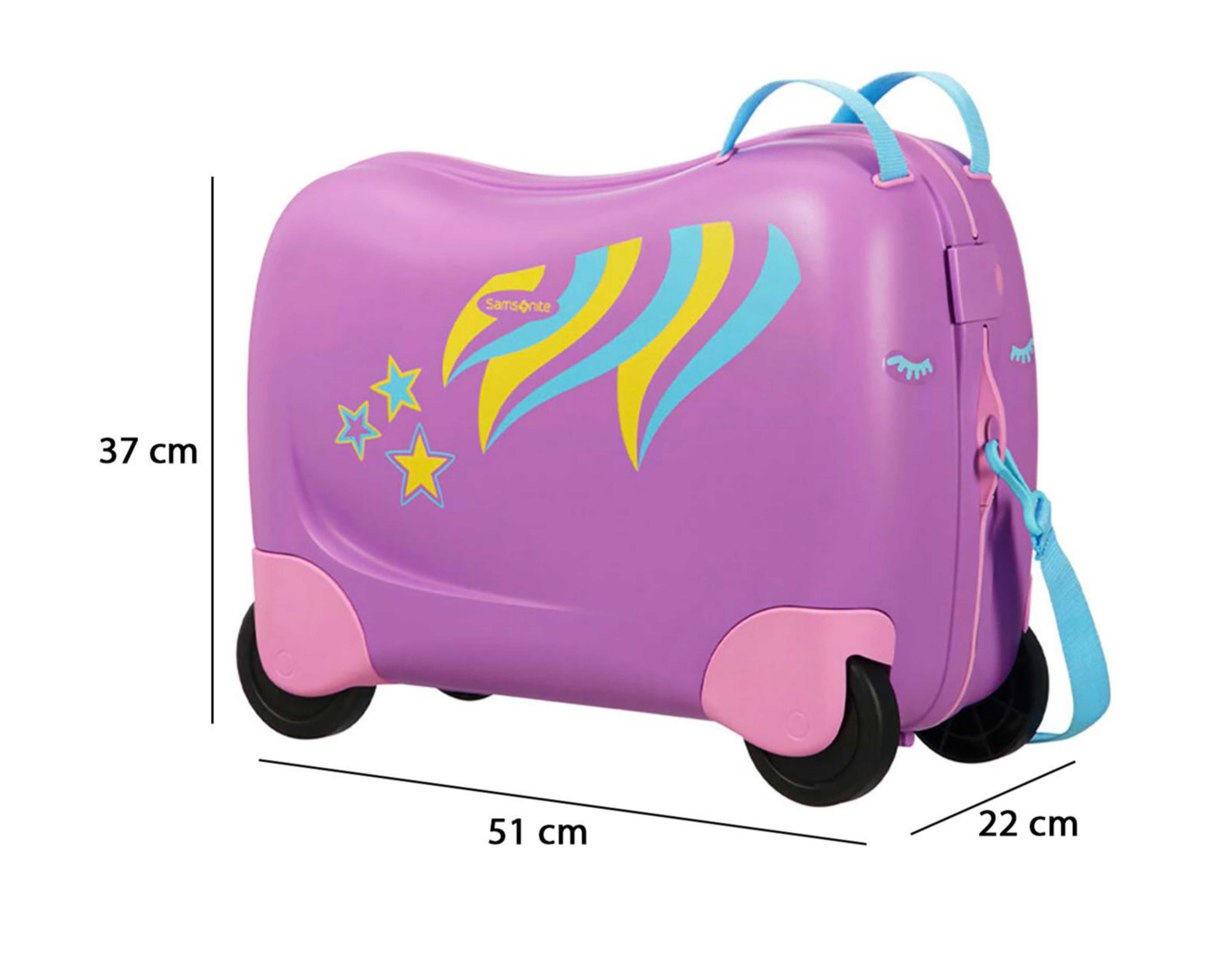 Foto 9 pulgar | Maleta con Ruedas Samsonite Pony Rider 20" Morada